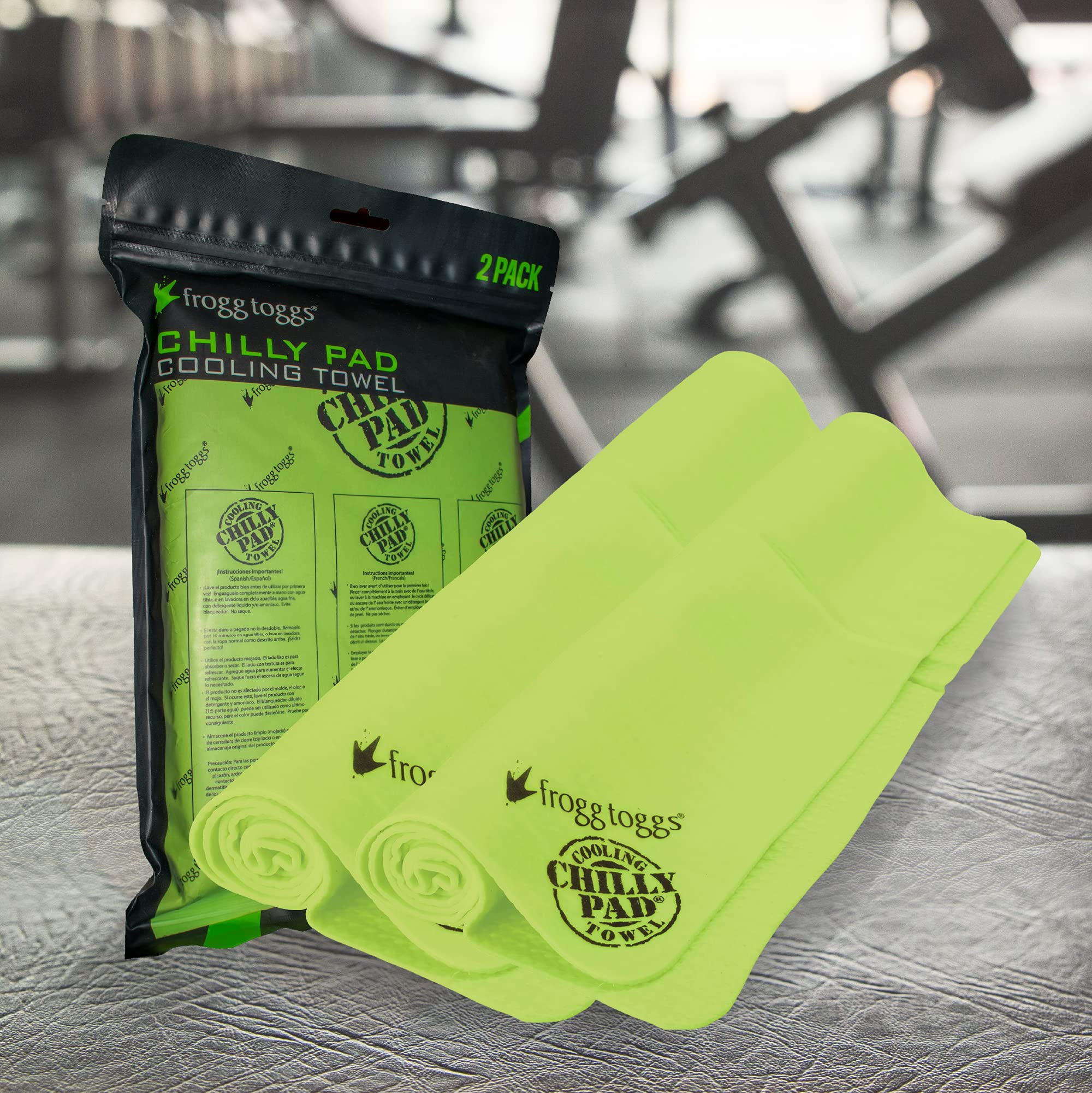Frogg Toggs Chilly Pad Cooling Towels, 2 Pack, 33'' X 13''