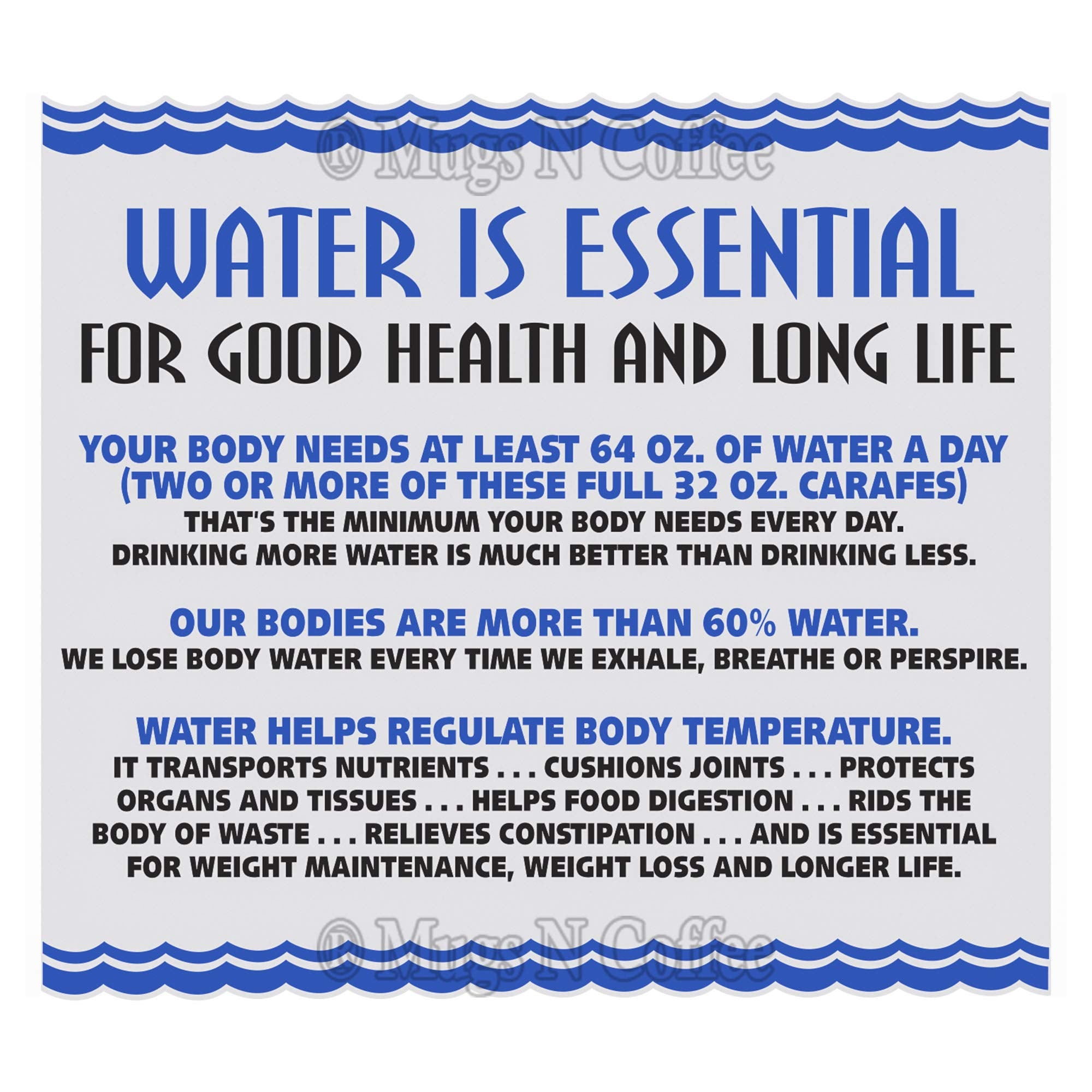 32 Oz W.E. Insulated Cold Drink Hospital Mug With Red Lid - Water Essential Travel Mug