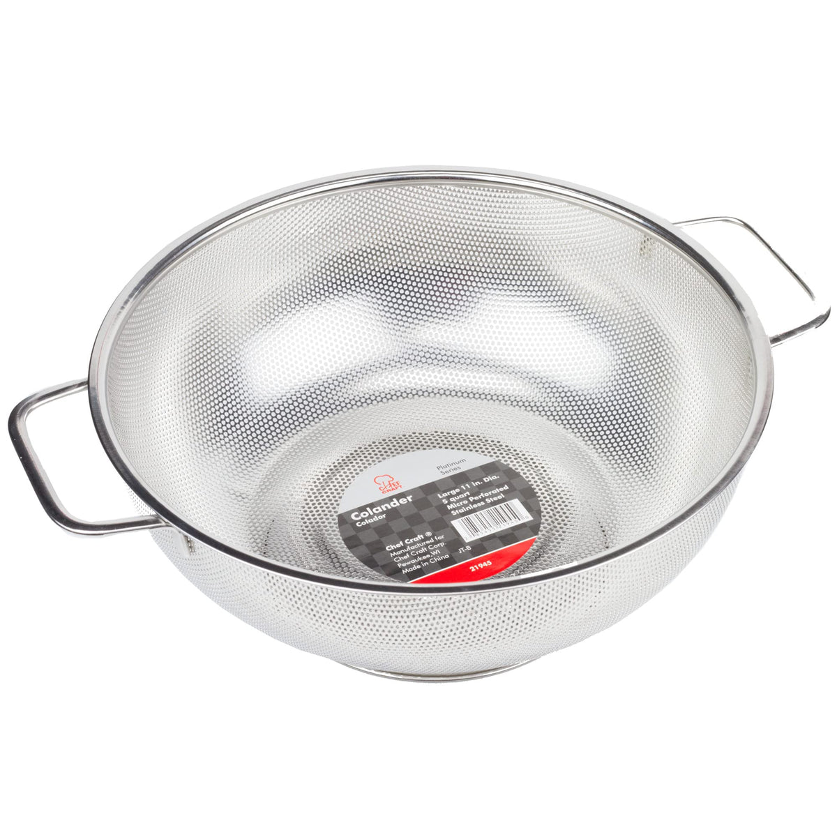 Colander Chef Chef Craft 5 Quart Stainless Steel Colander – Homenkitchenshop