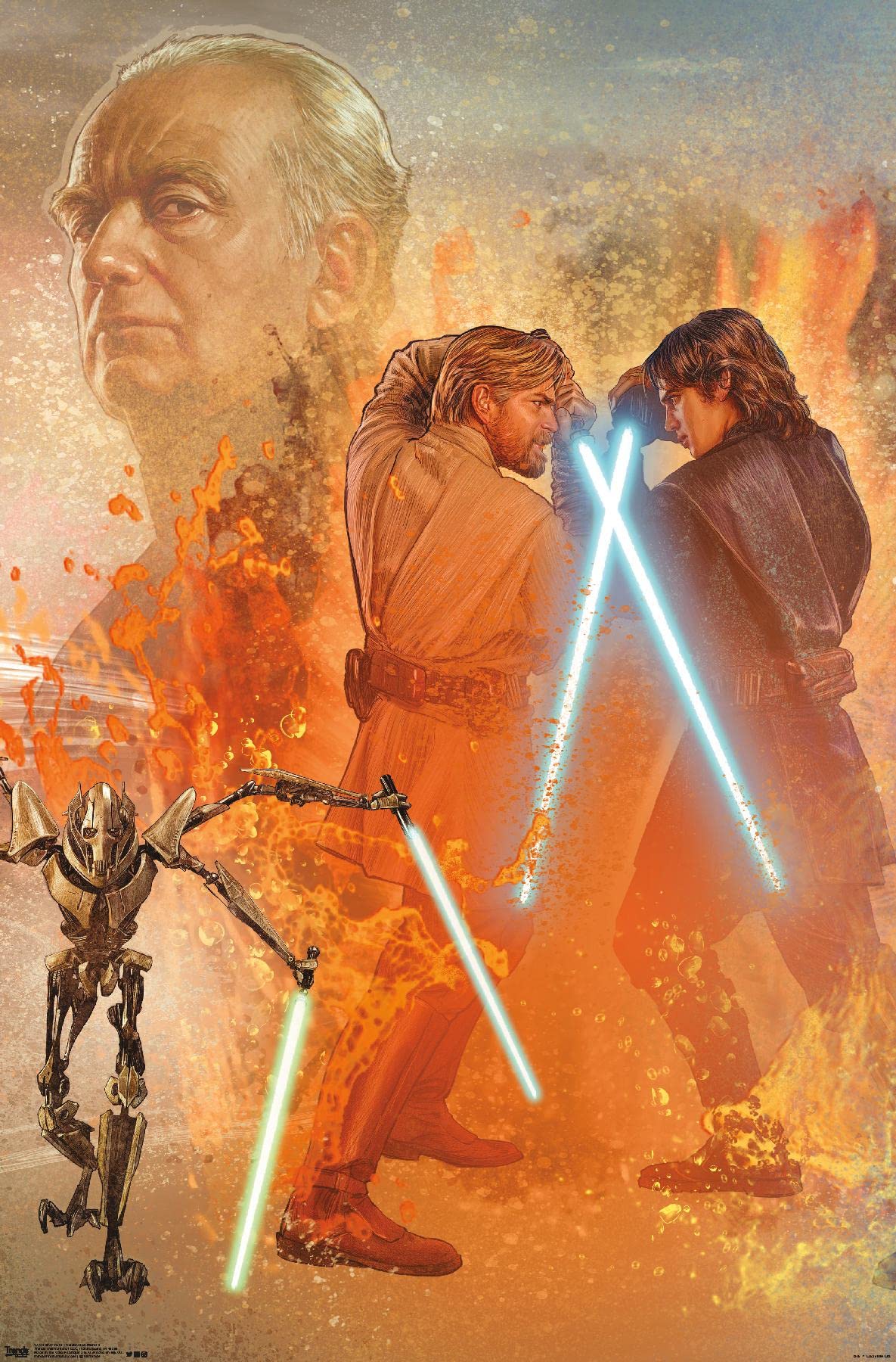 Trends International Star Wars: Revenge Of The Sith - Celebration Mural Wall Poster, 14.725'' X 22.375'', Premium Unframed Versi