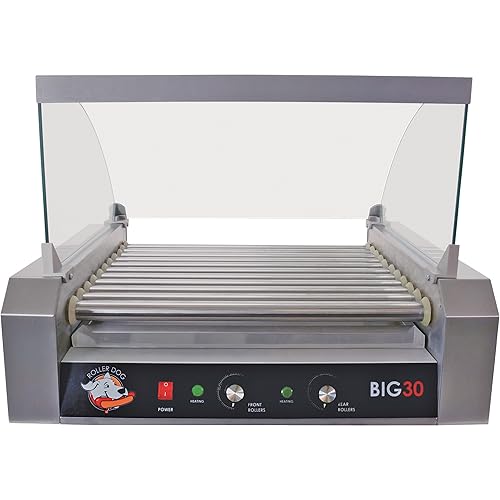 Protective Glass Guard For Hot Dog Roller For Use With Rdb30Ss 30 Hot Dog Roller Grill