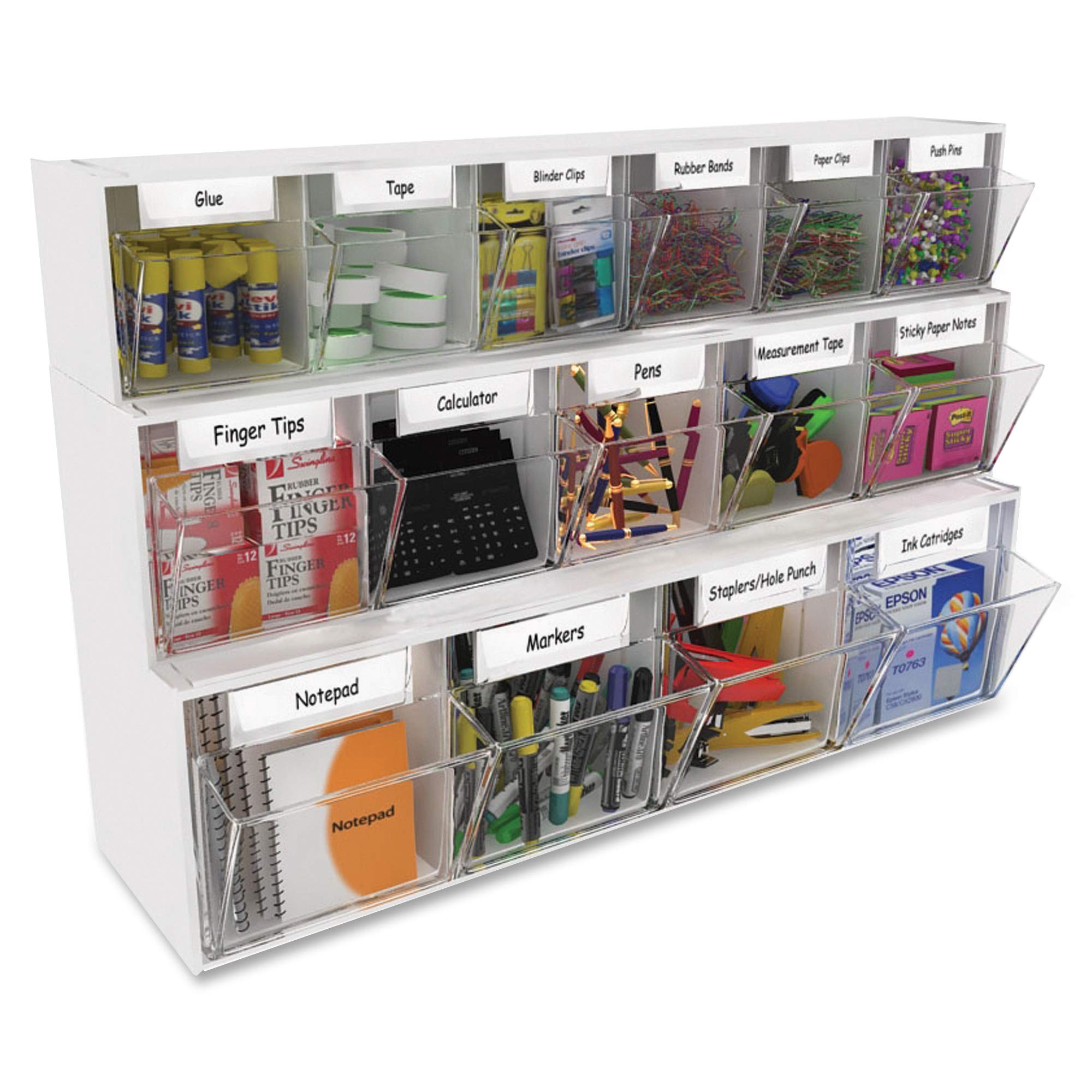 Deflect-O Corporation Bin,Tilt,Horizontal,9-Bin