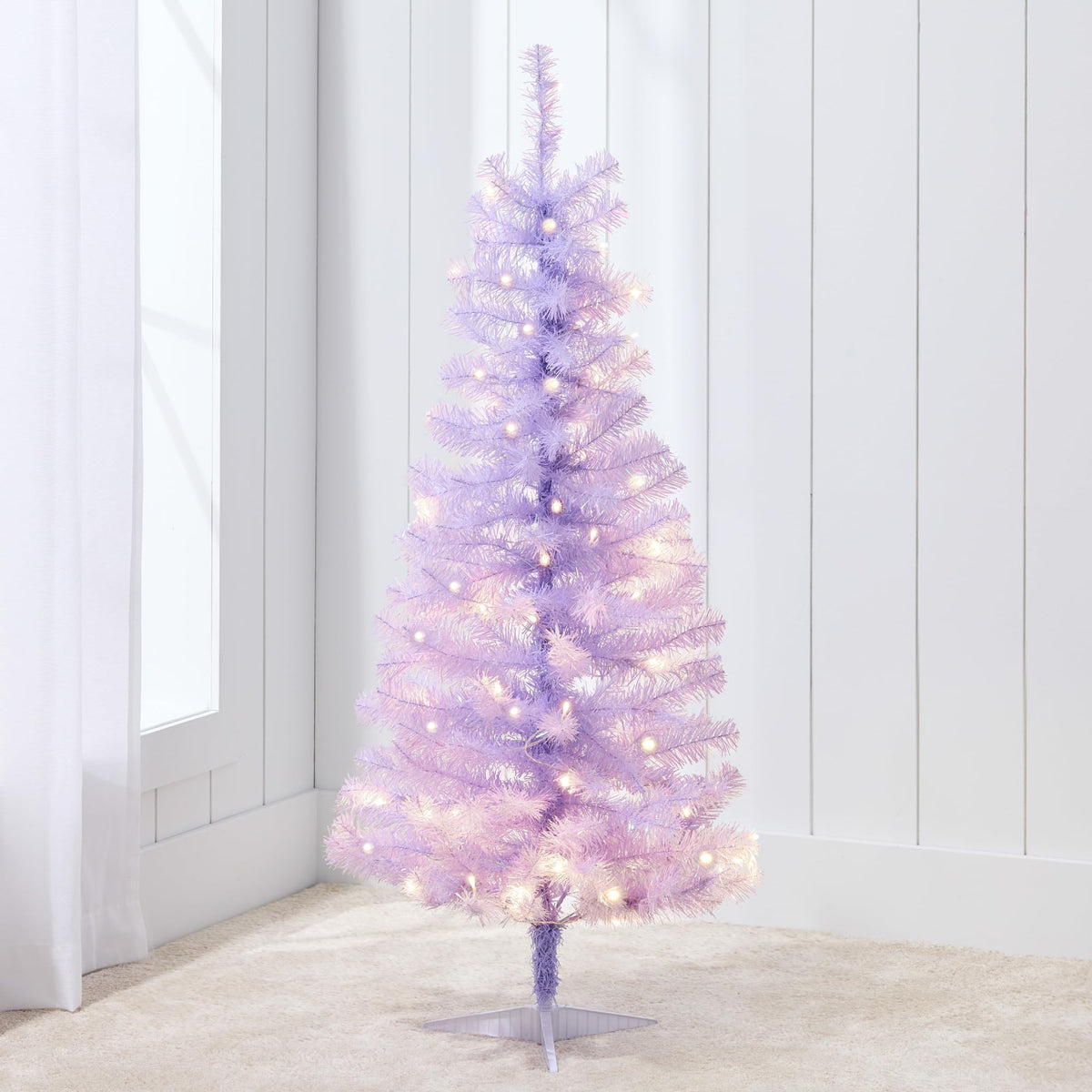Mini 4ft Tree Best Choice Products 4ft Pre-lit Christmas Tree, Artificial Mini Tree ...