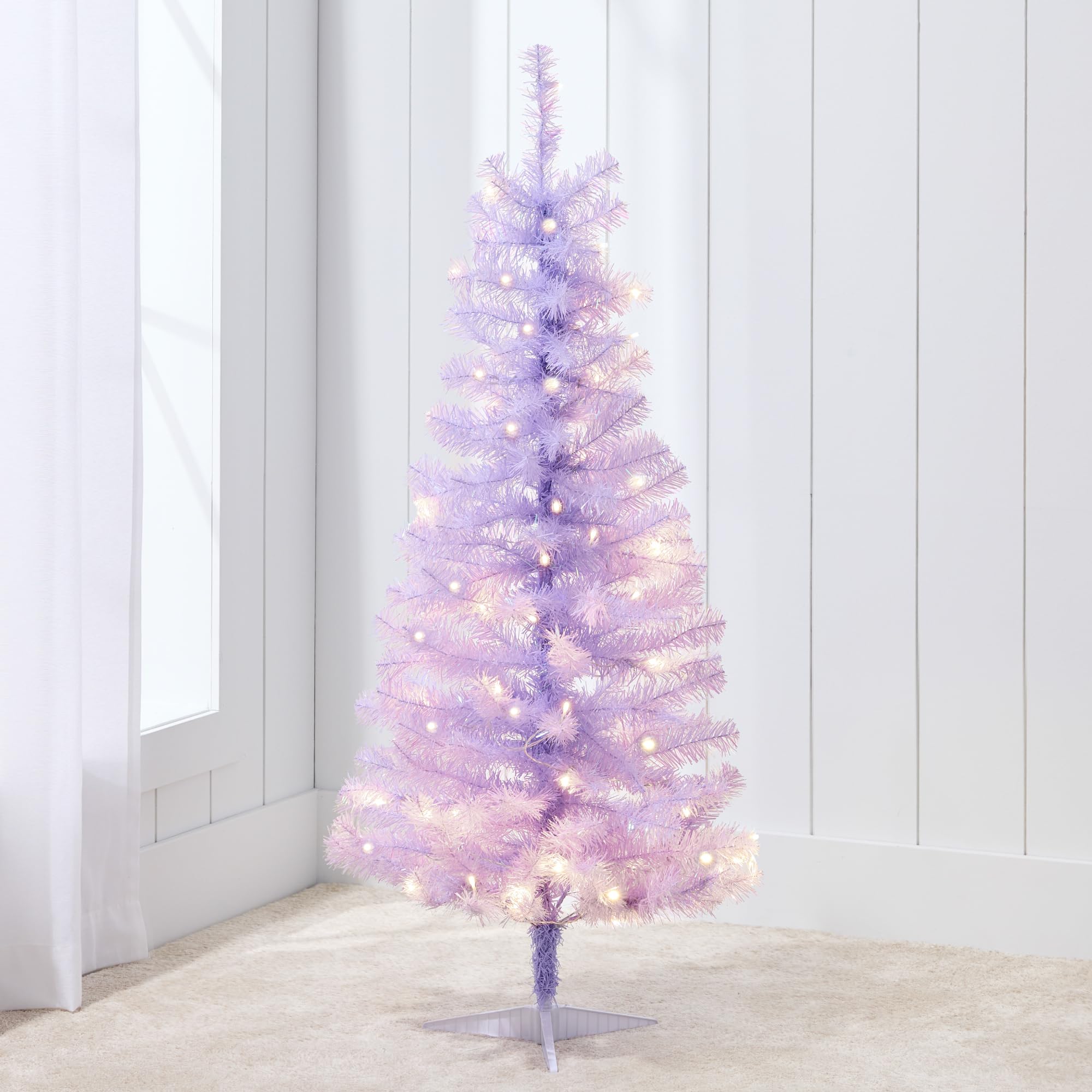 Best Choice Products 4ft Pre-lit Christmas Tree, Artificial Mini Tree Perfect for Kids, Apartments, Bedroom with Twinkling LED L