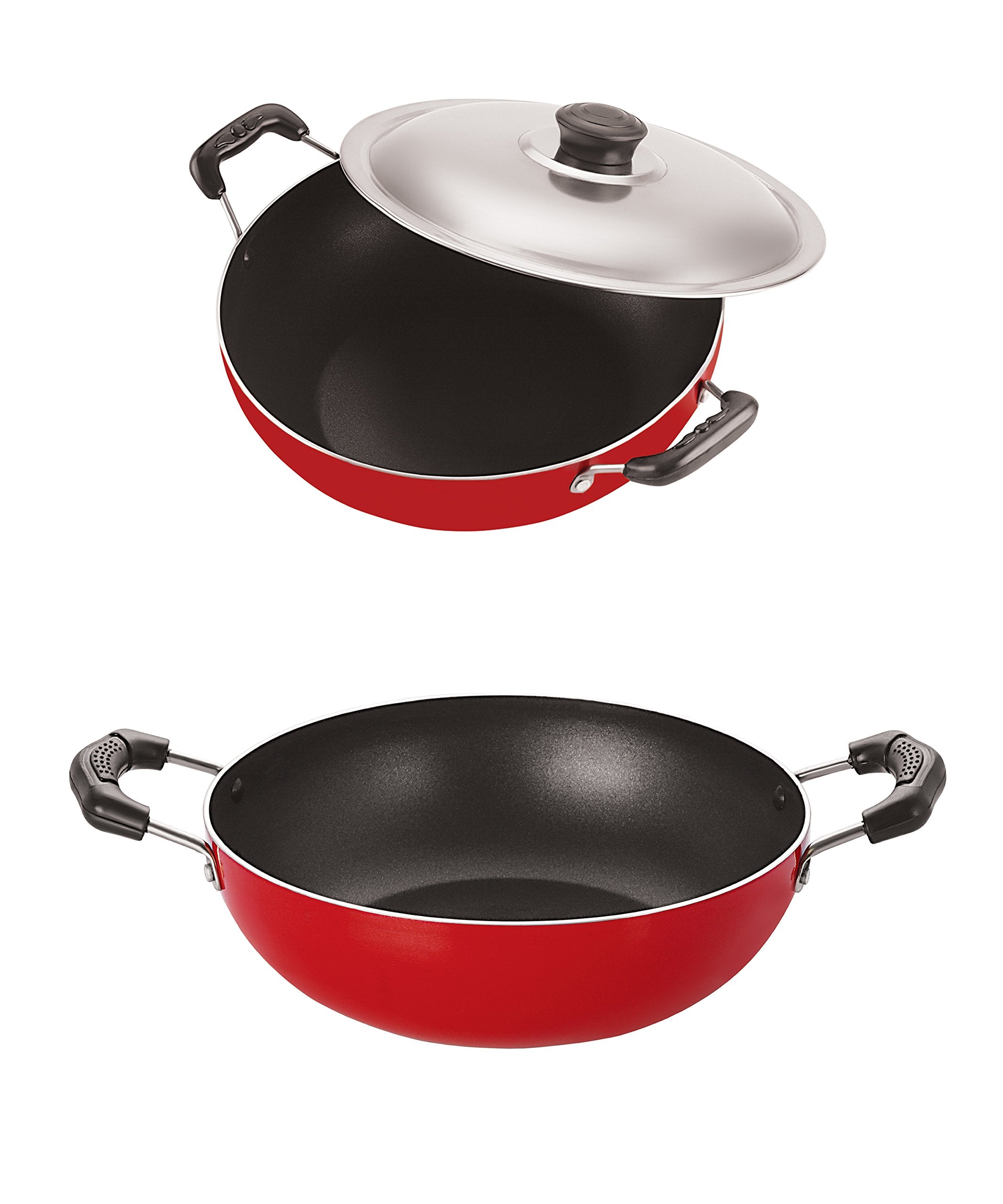 Nirlon Dishwasher Safe NonStick Aluminium Kitchenware Utencils Combo Gift Set Offer With Bakelite Handle, 2.6Mm_Kd14_Dkd(M)