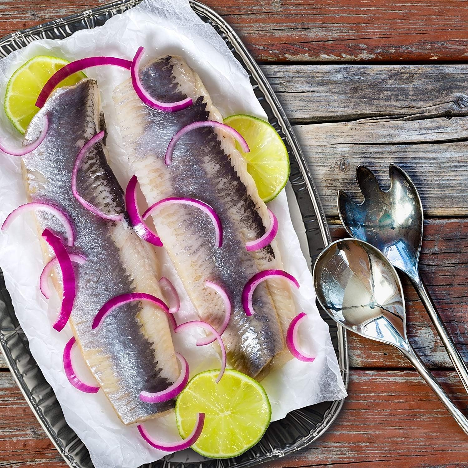 Matana - 20 Reusable Large Aluminium Foil Platter Serving Party Trays - 35X23Cm / 14'' - Oven & Freezer Safe Buffet Trays - Recy