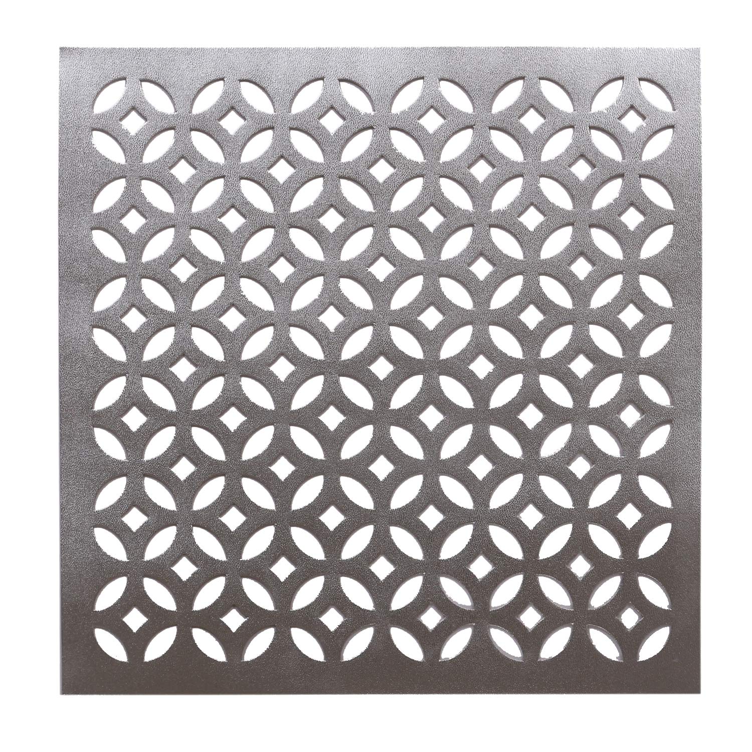 Kuber Industries Pvc Soft Leather 6 Pieces Dining Table Placemat Set (Silver) -Ctltc11348