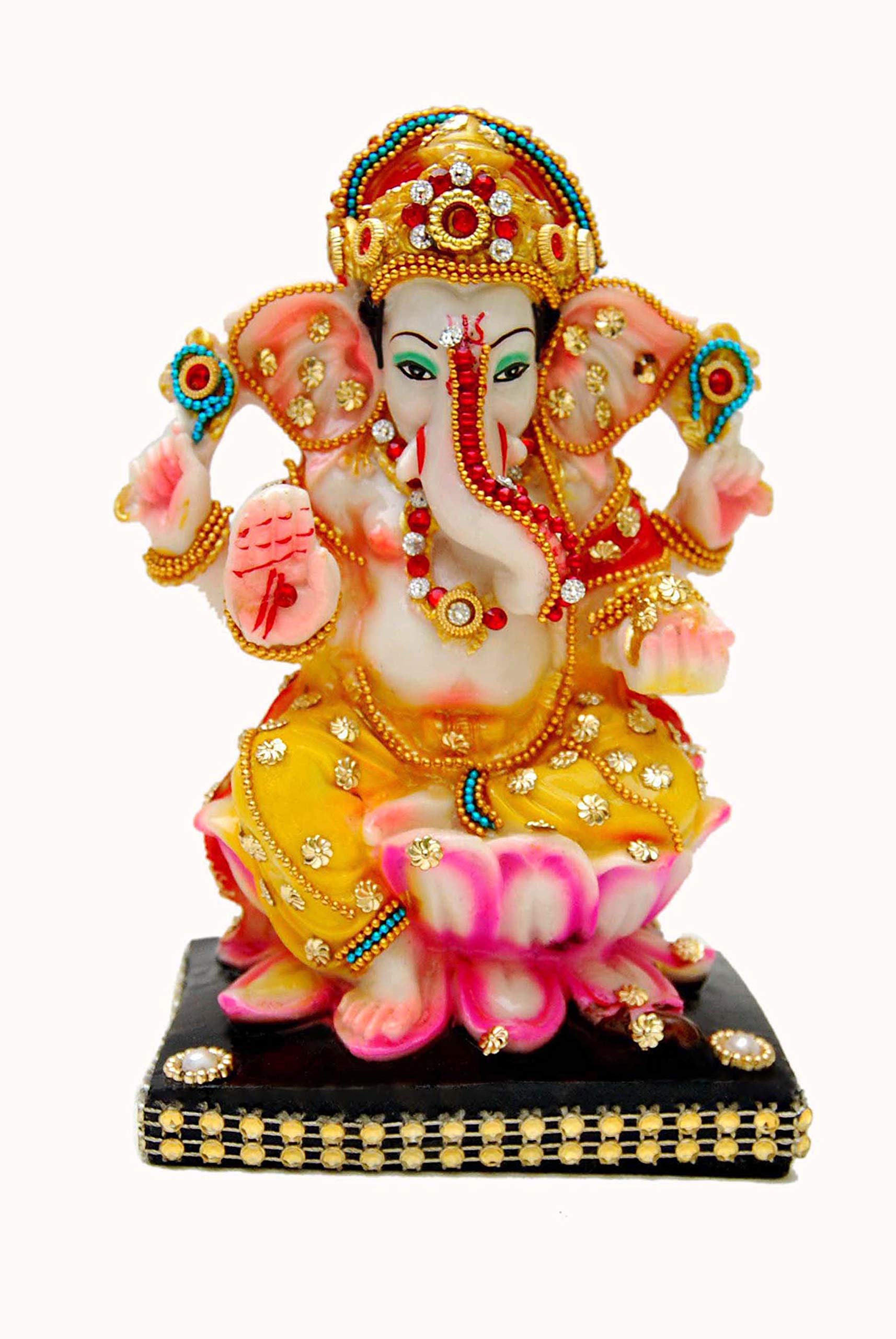 Buji Craft Ganesh Ji Lord Ganesha Car Dashboard Ganesh Statue Ganesh Murti Ganeshji Idol Ganpati Baba Ganpati Murti S5030