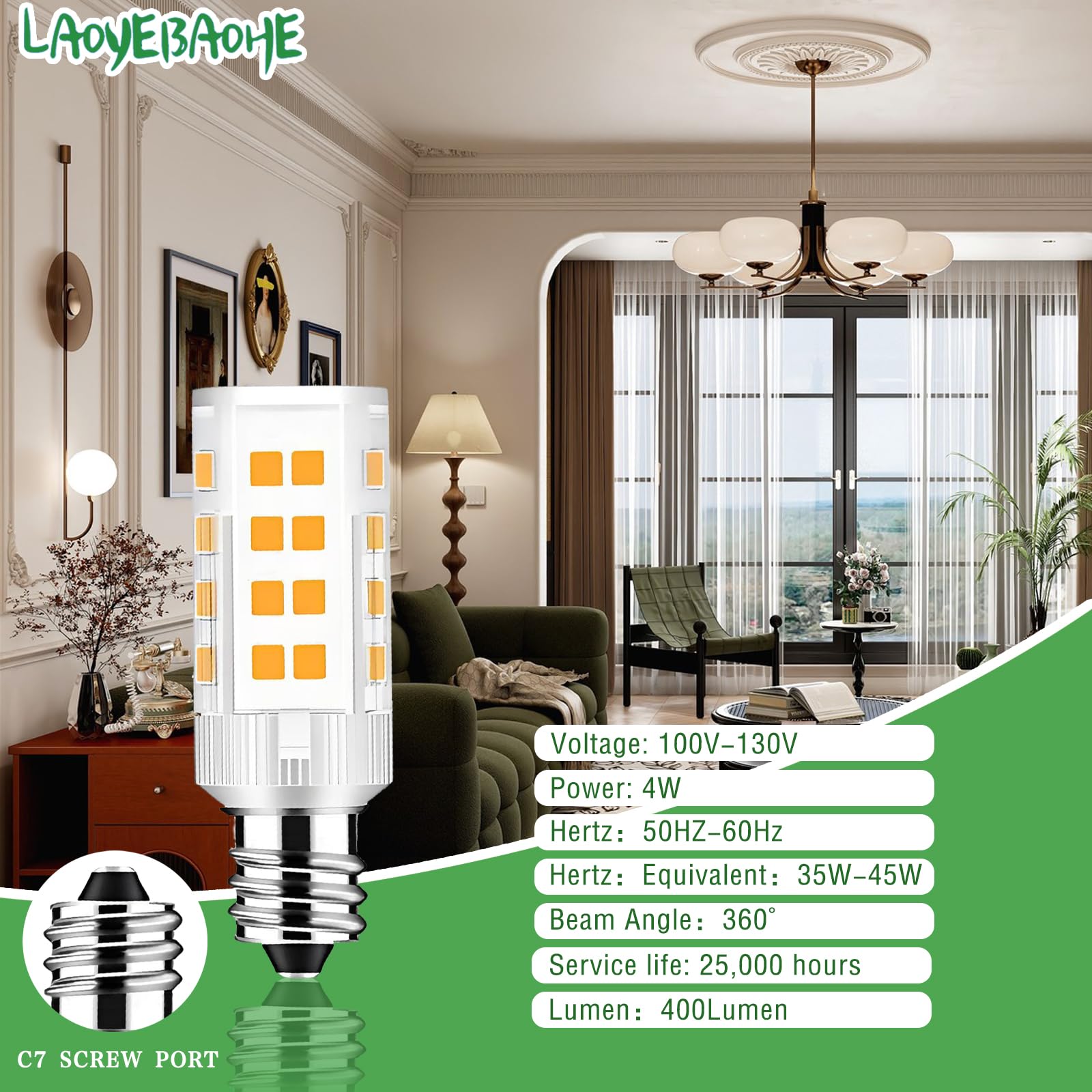 2Pack Makeup Mirror Led Bulbs Replacement Mirror 20W Rp34B Light Bulb Fits Be151T Be71Ct Be47X Be47Br For Cosmetic Vanity Makeup