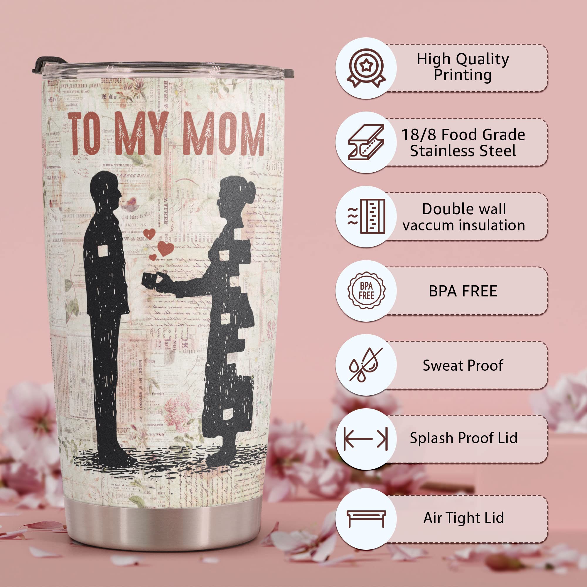 Macorner Gift For Mom From Son - Birthday Gifts For Mom & Christmas Gifts From Son - Mom Gifts From Kids Mothers Day Gifts For W