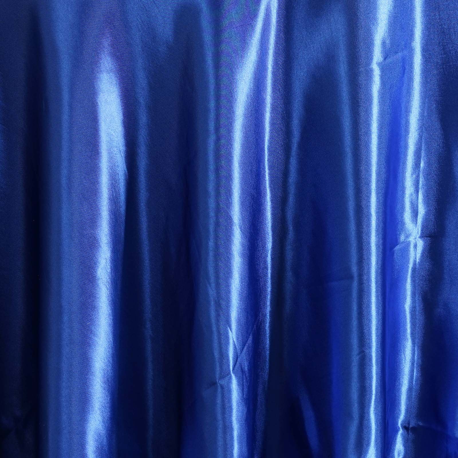 Balsacircle 108-Inch Royal Blue Round Satin Tablecloth Table Cover Linens For Wedding Party Catering Kitchen Dining Events Kitch