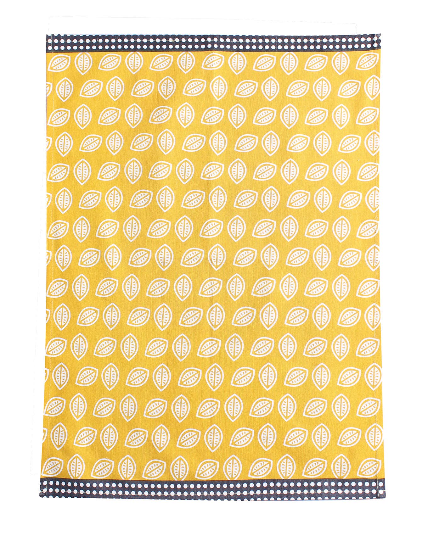 ACCENTHOME Cotton Kitchen Towels Set Of 4 - Absorbent Dish Towels Set | Tea Towels| Lemon Slice Print 2+2 Each Design Kitchen Dish Towels - Multi Purpose Kitchen linen  Drying Dish Hand Towels 20x28