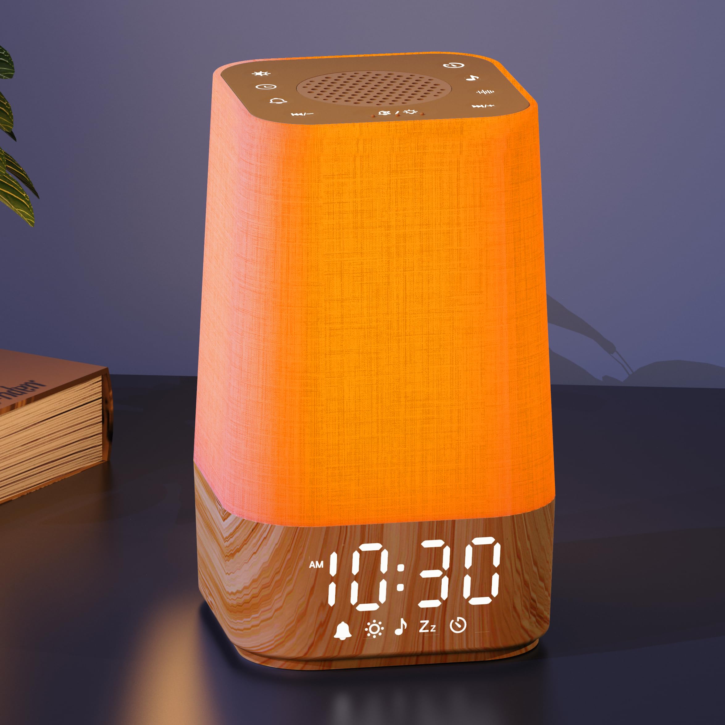 Sunrise Alarm Clock with Sound Machine: Nature Wake Up Light for Dark Mornings & Early Starts - 30 Sleep Sounds, Adjustable Brig