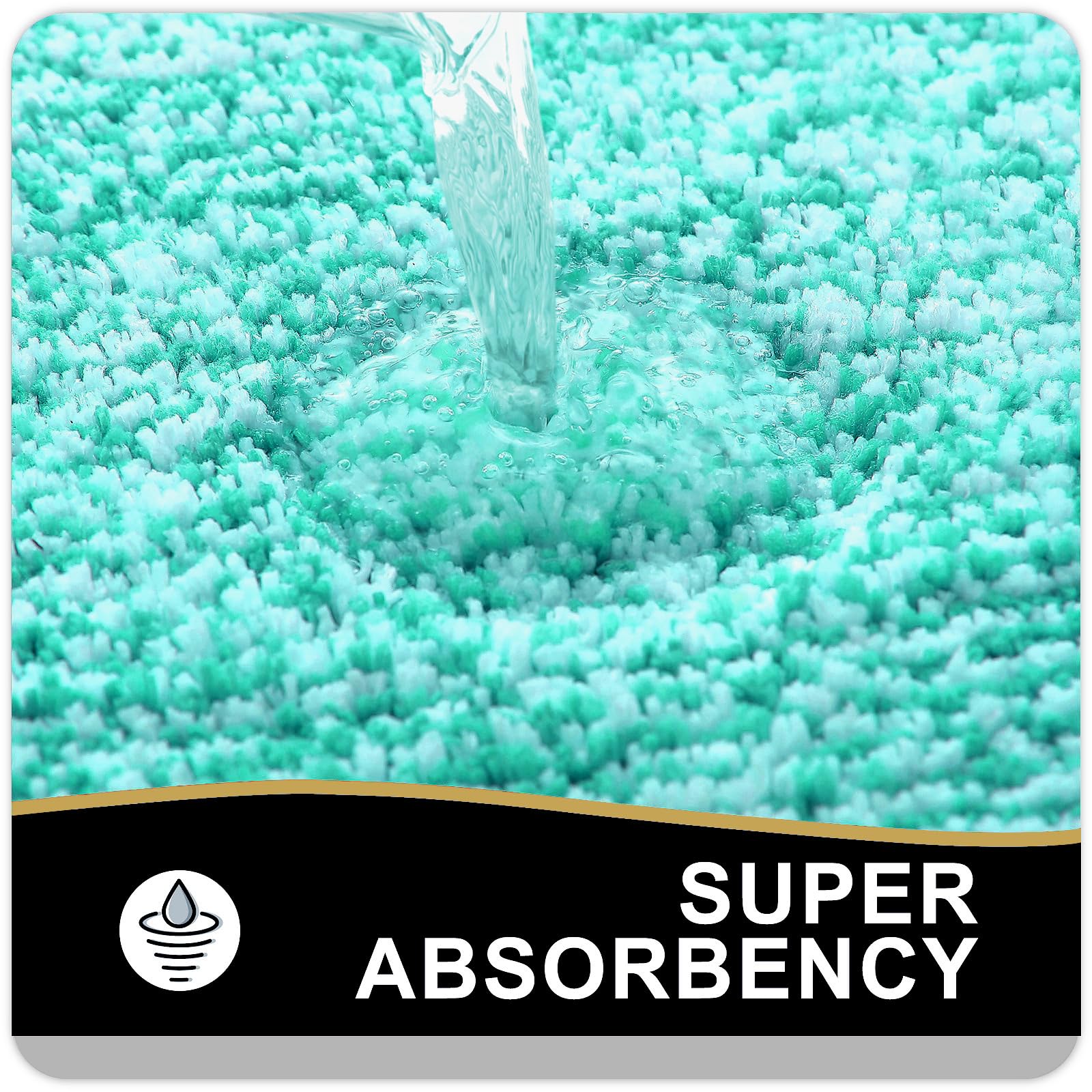Olanly Bathroom Rugs 47X24, Extra Soft And Absorbent Microfiber Bath Mat, Non-Slip, Machine Washable, Quick Dry Shaggy Bath Carp