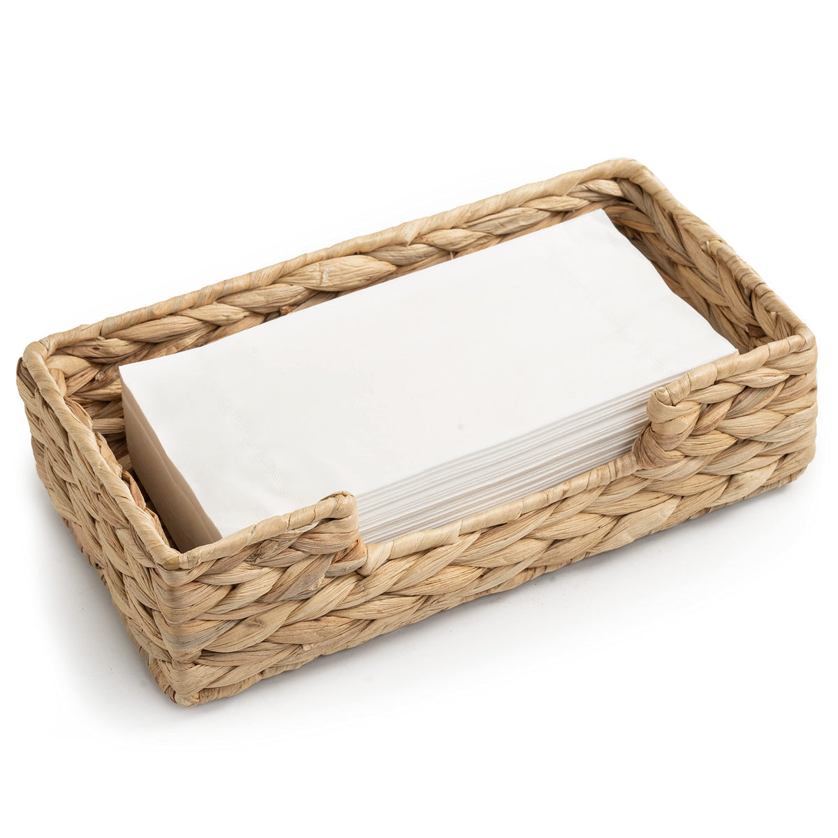 Claynix Rattan Napkin Holders For Table, Napkins Holder For Paper Napkins, Kitchen Luncheon Paper On Boho Dining Countertop - Re