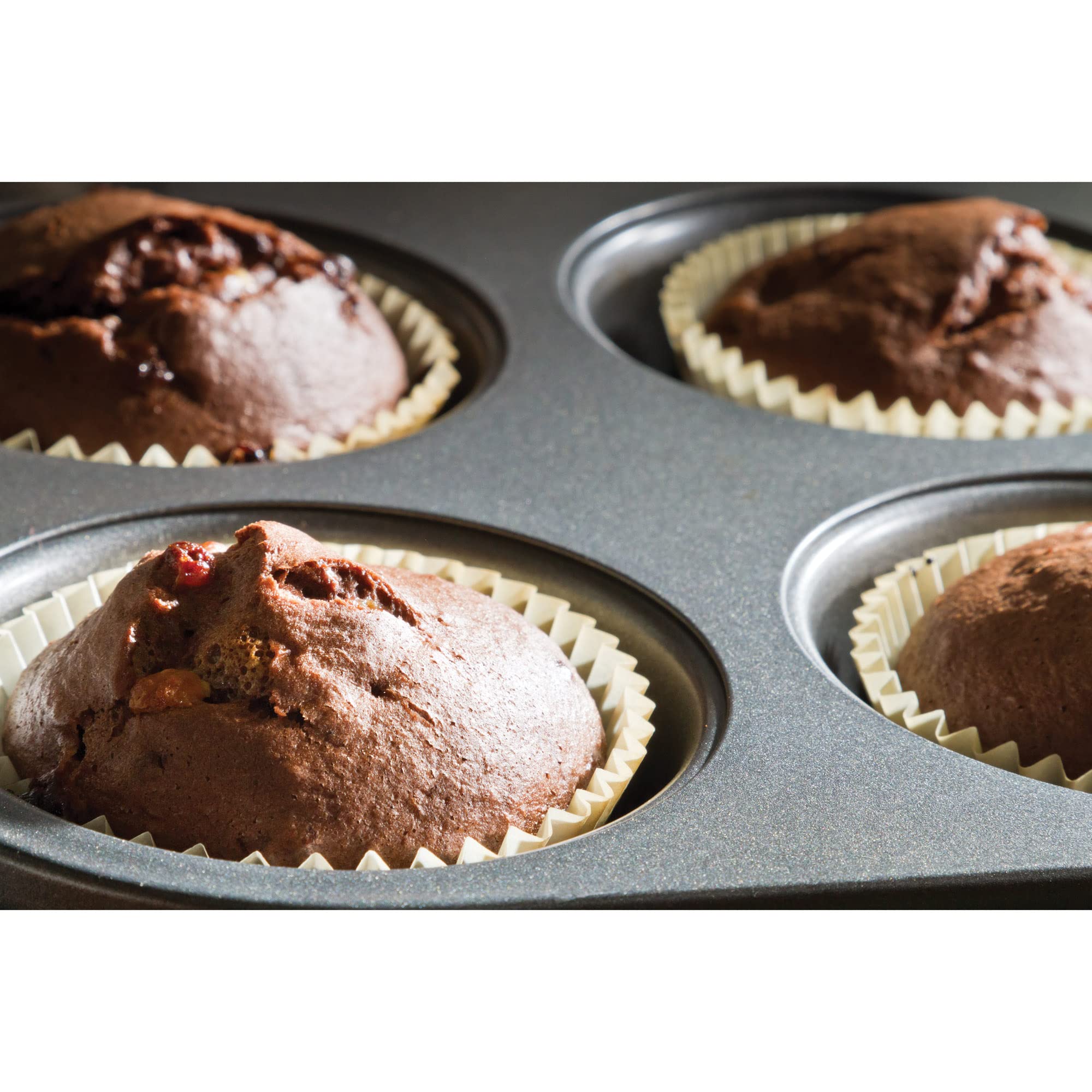 Mrs. Anderson'S Baking Nonstick 6-Cup Jumbo Muffin Pan, Carbon Steel With Non-Stick Coating, Pfoa Free, 13 X 8.75-Inches