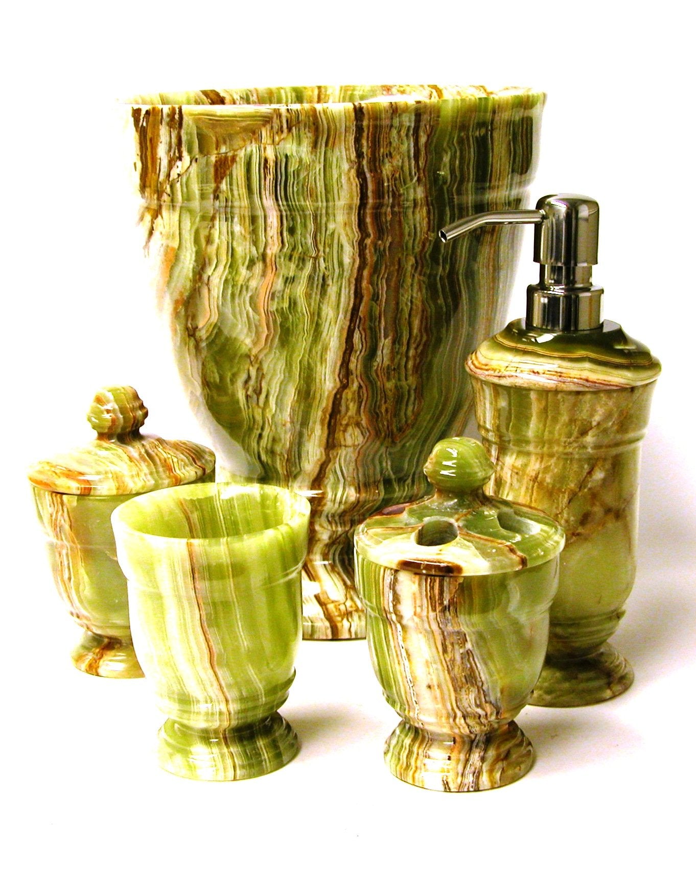 Nature Home Decor 549Cg Classic Green Onyx Canister