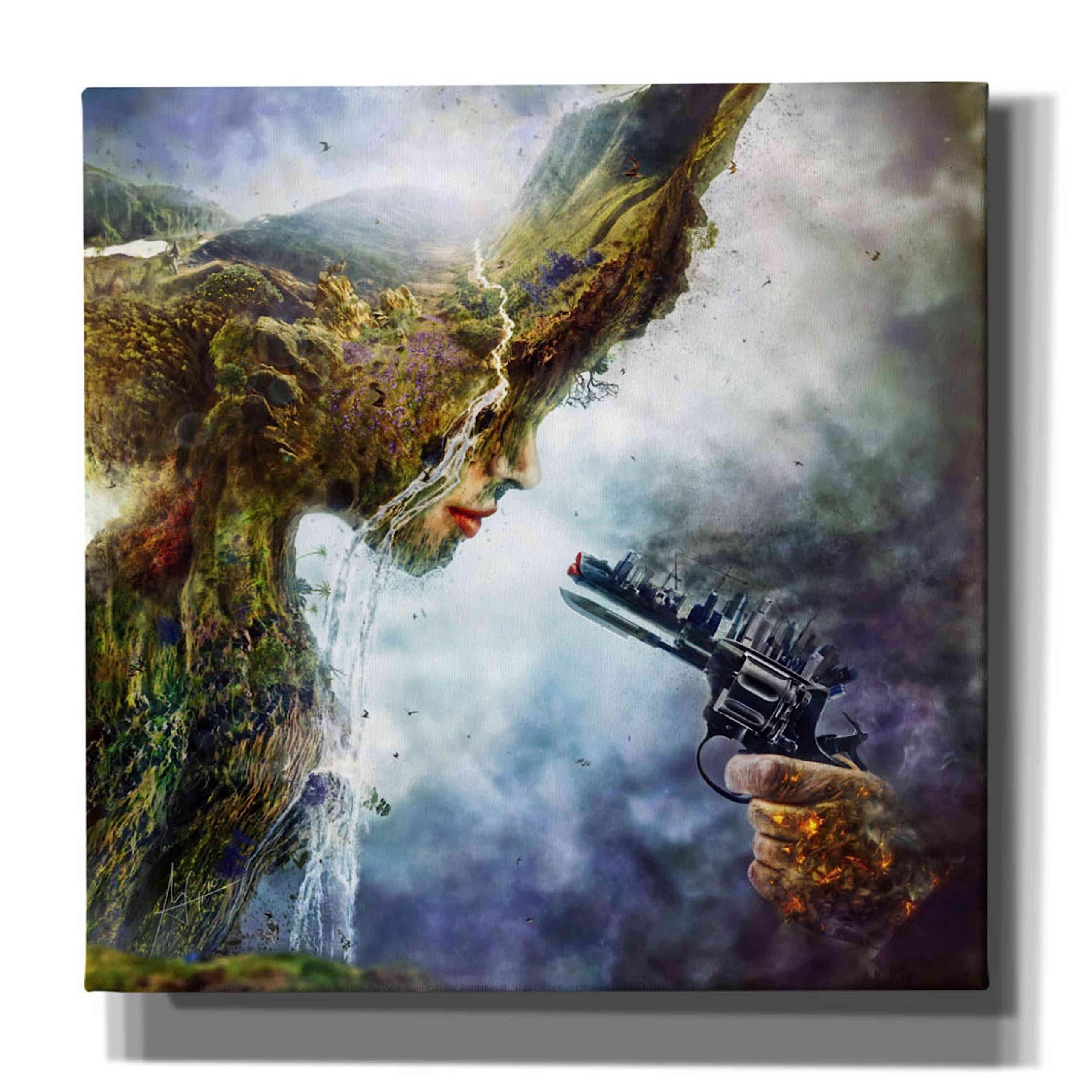 Cortesi Home 'Betrayal' By Mario Sanchez Nevado, Canvas Wall Art, 18''X18''