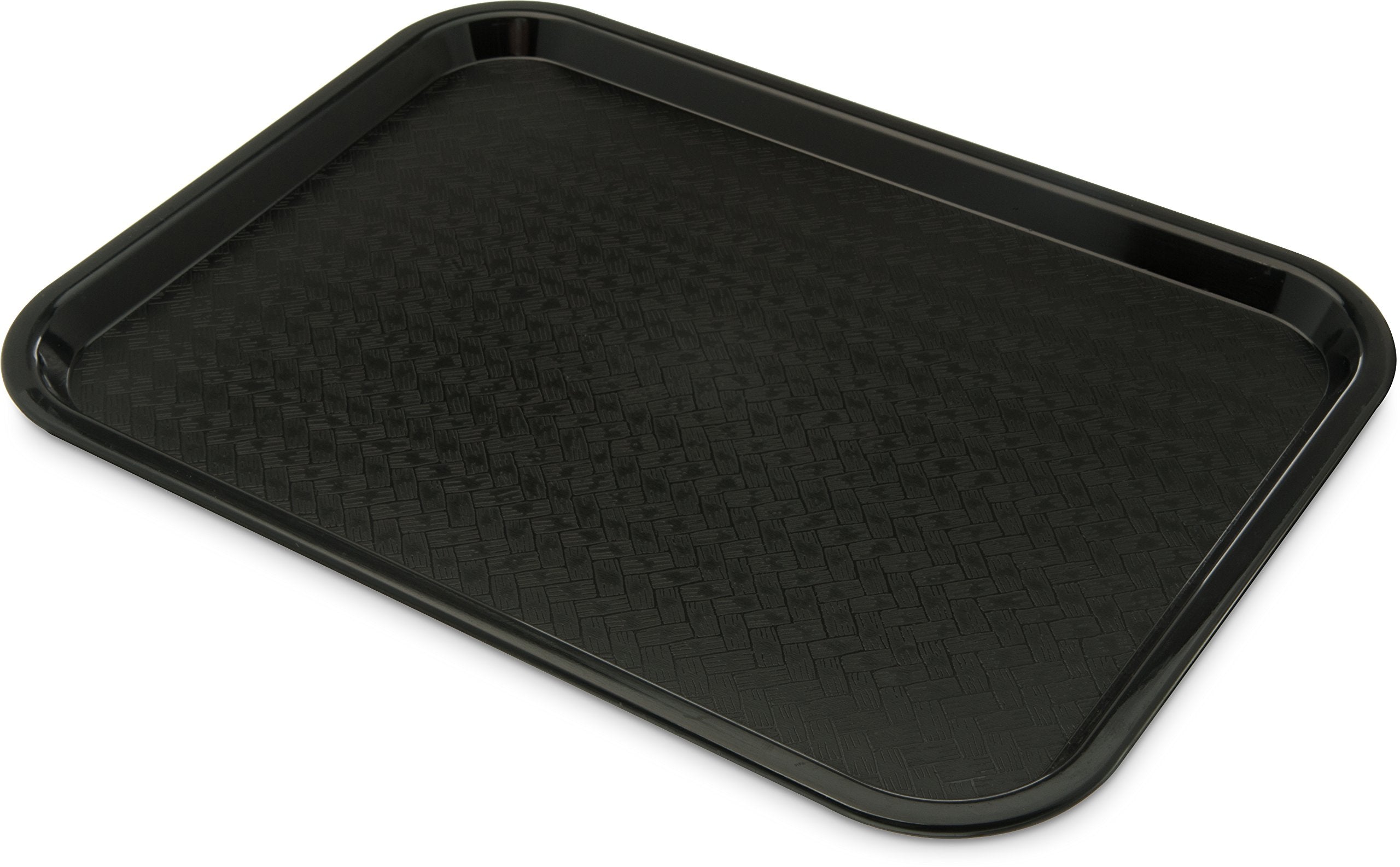 Carlisle FoodService Products Café Tray, 12" x 16", Black, Polypropylene, Model CT121603