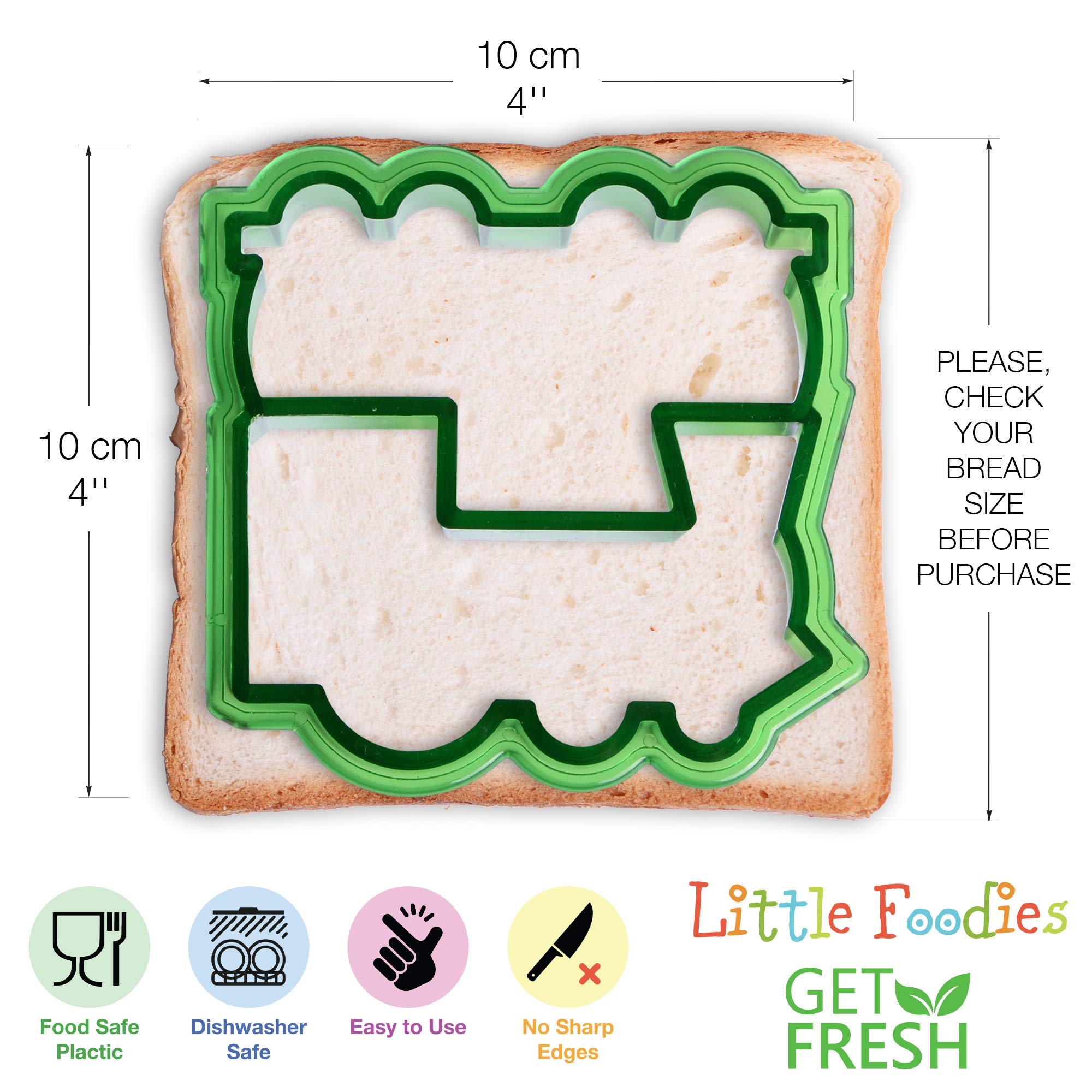 Sandwich Cutters For Kids, 20-Piece Set, 5 Kid Sandwich Cutters Shapes, 5 Vegetable Cutters Shapes, 10 Bento Deco