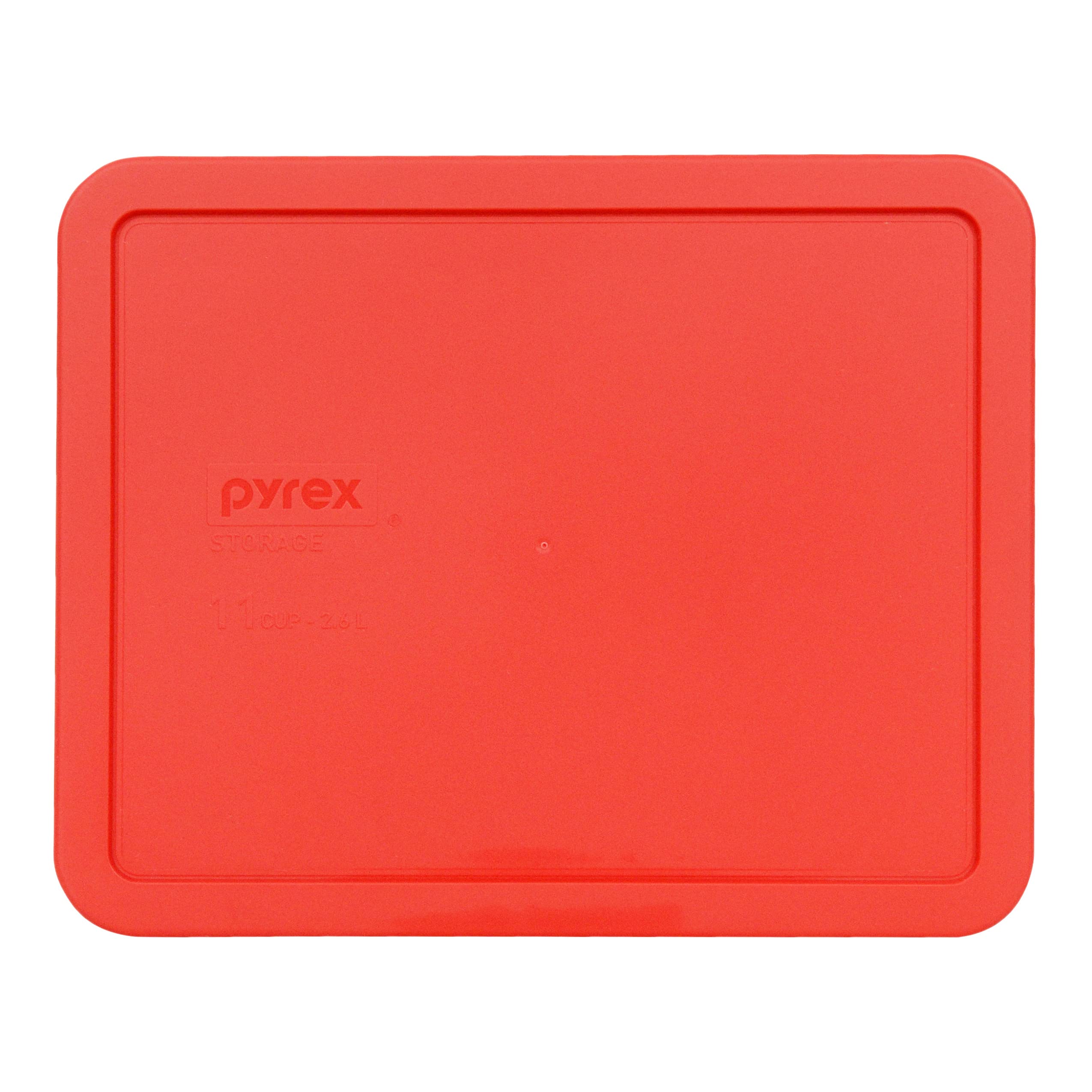 Pyrex 7212-Pc Red Plastic Food Storage Replacement Lid - 3-Pack