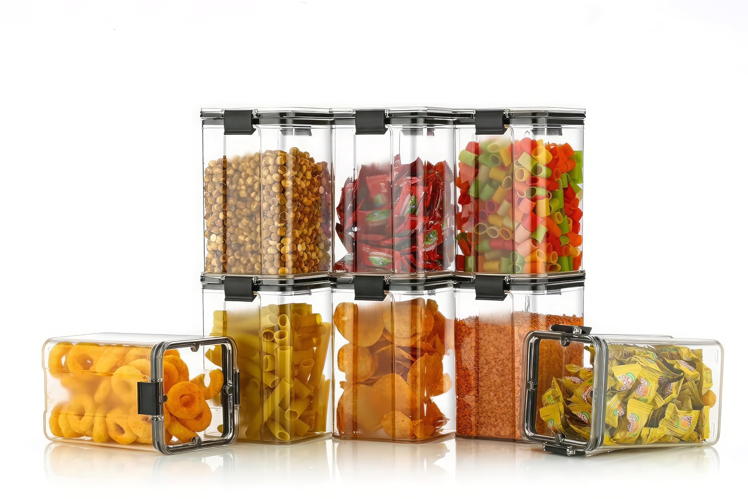 KWER 1200ml Air Tight Container Set For Kitchen Set For Home Kitchen Items Storage Containers Kitchen Storage Containers Set Foo