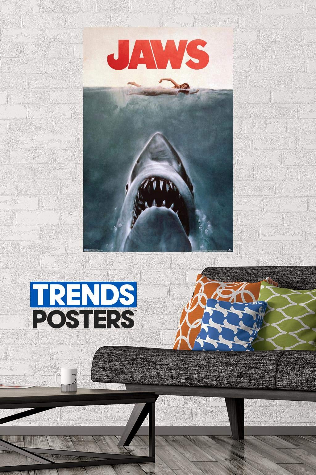 Trends International 24X36 Jaws - One Sheet Wall Poster, 24'' X 36'', Unframed Version