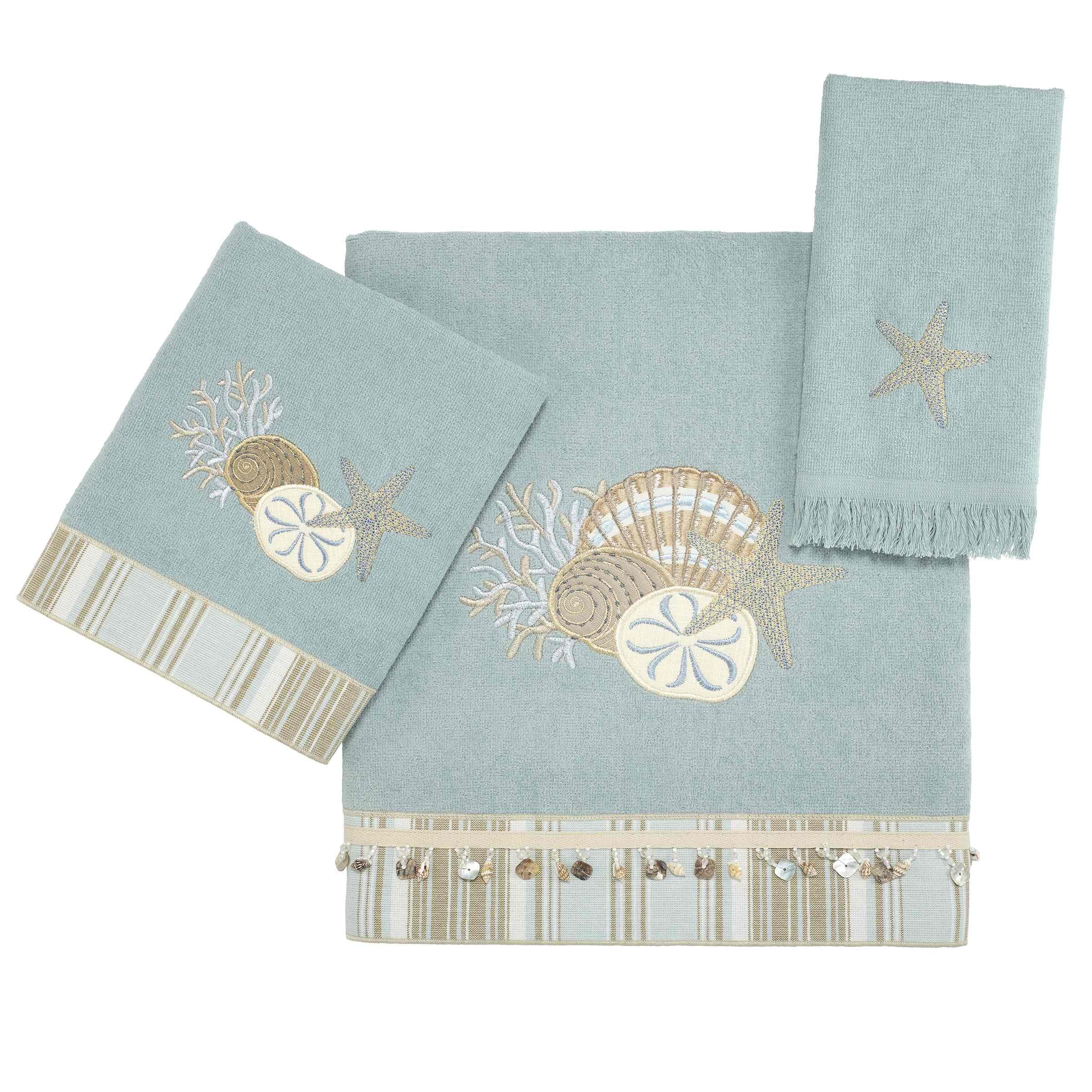 Avanti Linens Sea Collection, Hand Towel, Mineral
