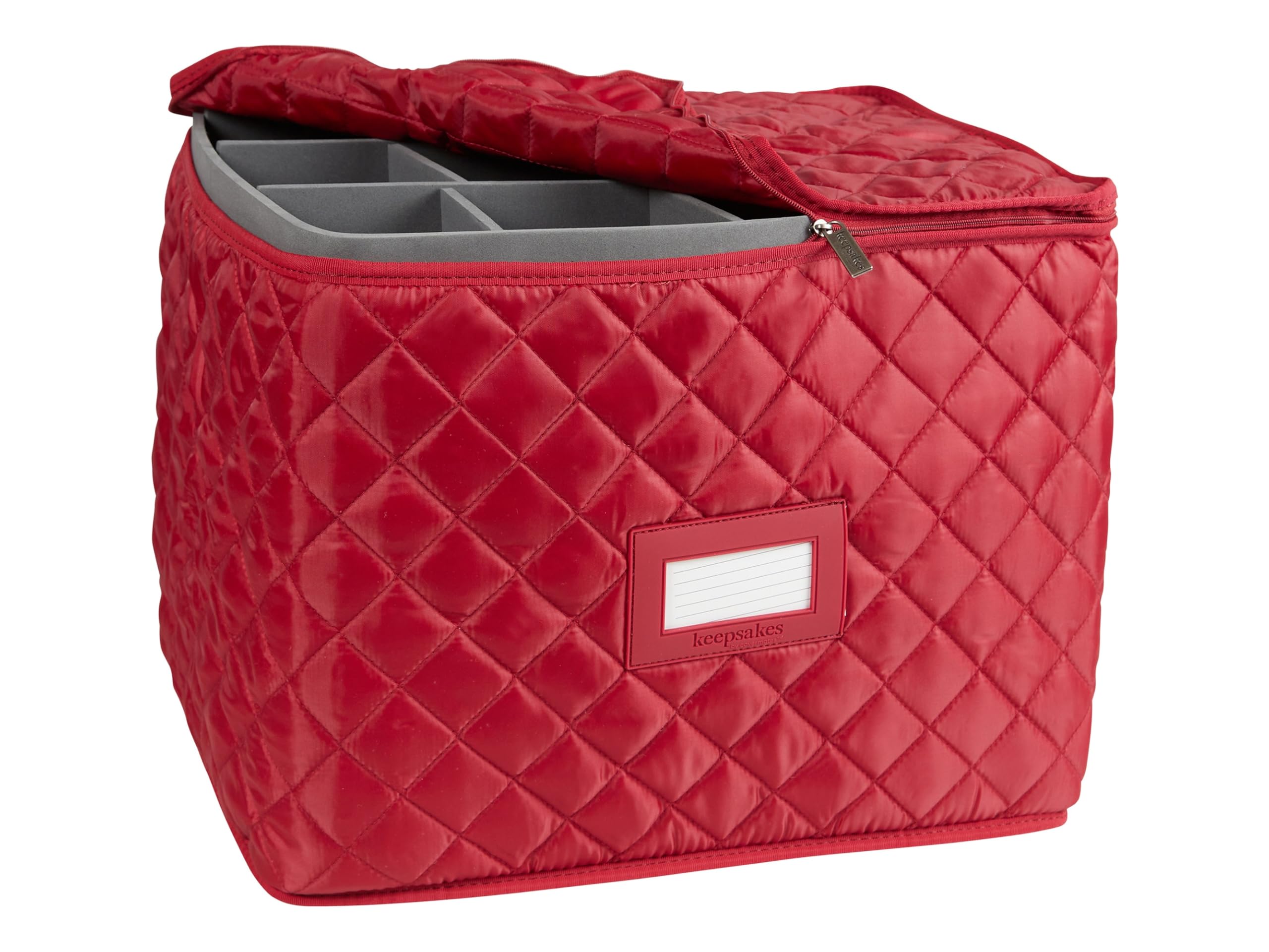 Covermates Keepsakes - Adjustable Glassware Storage - Padded Protection - Id Window - Stain Resistant - Machine Washable - China