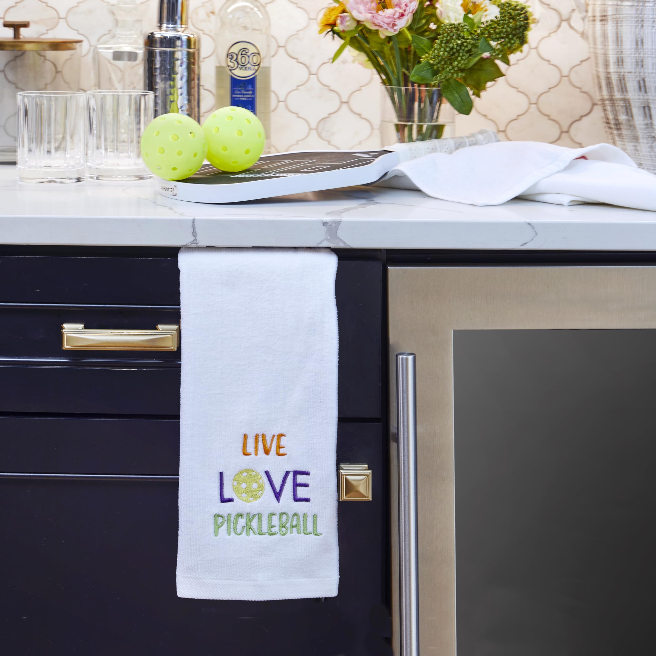 Skl Home Live Love Pickleball Hand Towel (2-Pack)