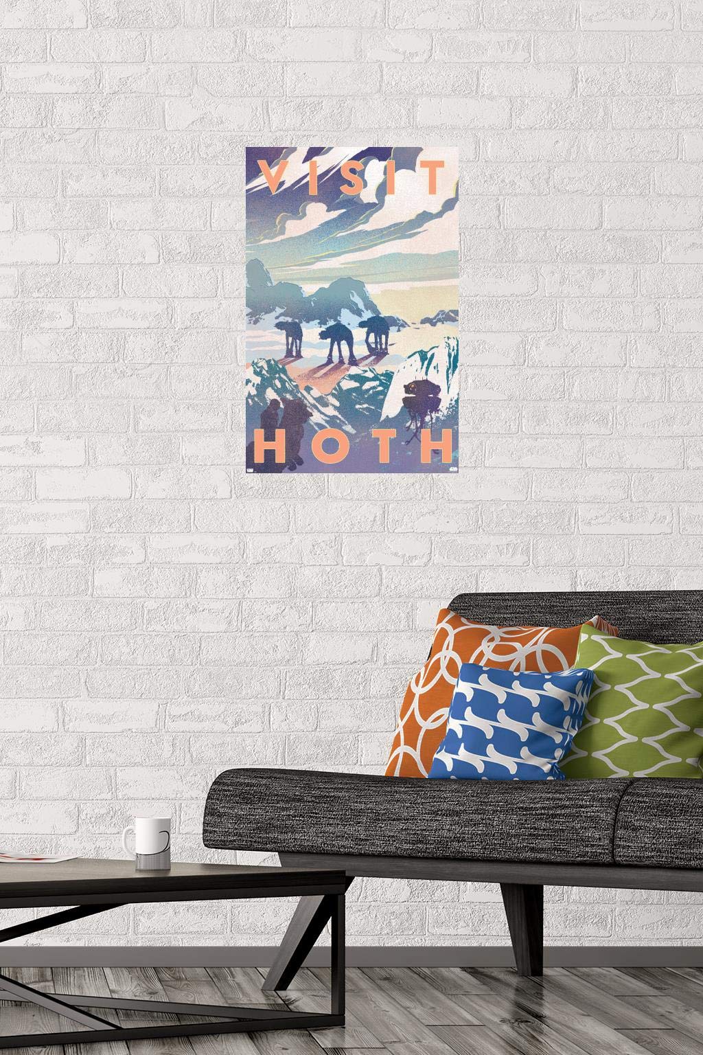 Trends International Star Wars: Hoth - Visit Hoth Wall Poster, 14.725'' X 22.375'', Premium Unframed Version