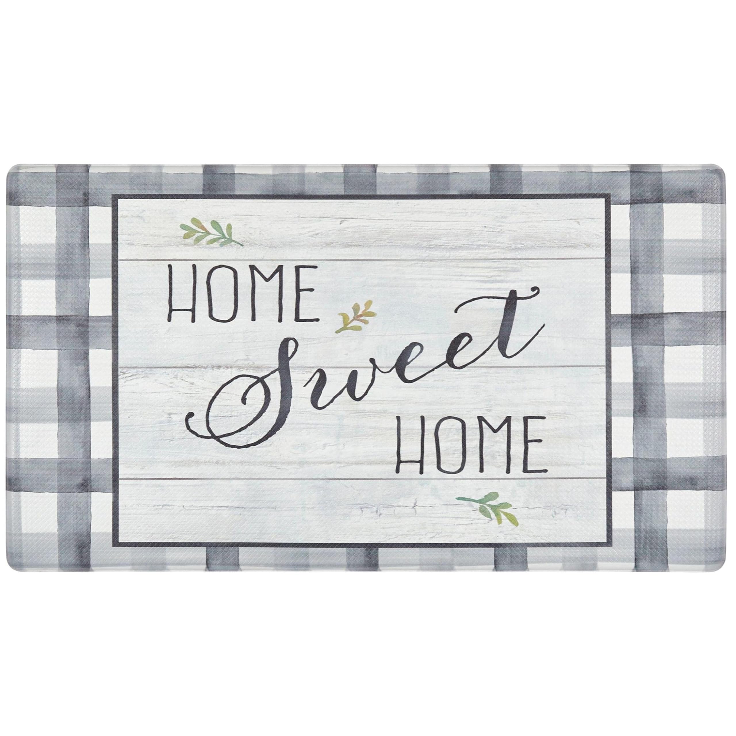 Home Dynamix SoHome Cozy Living Shiplap Anti-Fatigue Kitchen Mat, Home Sweet Home, 17.5x30
