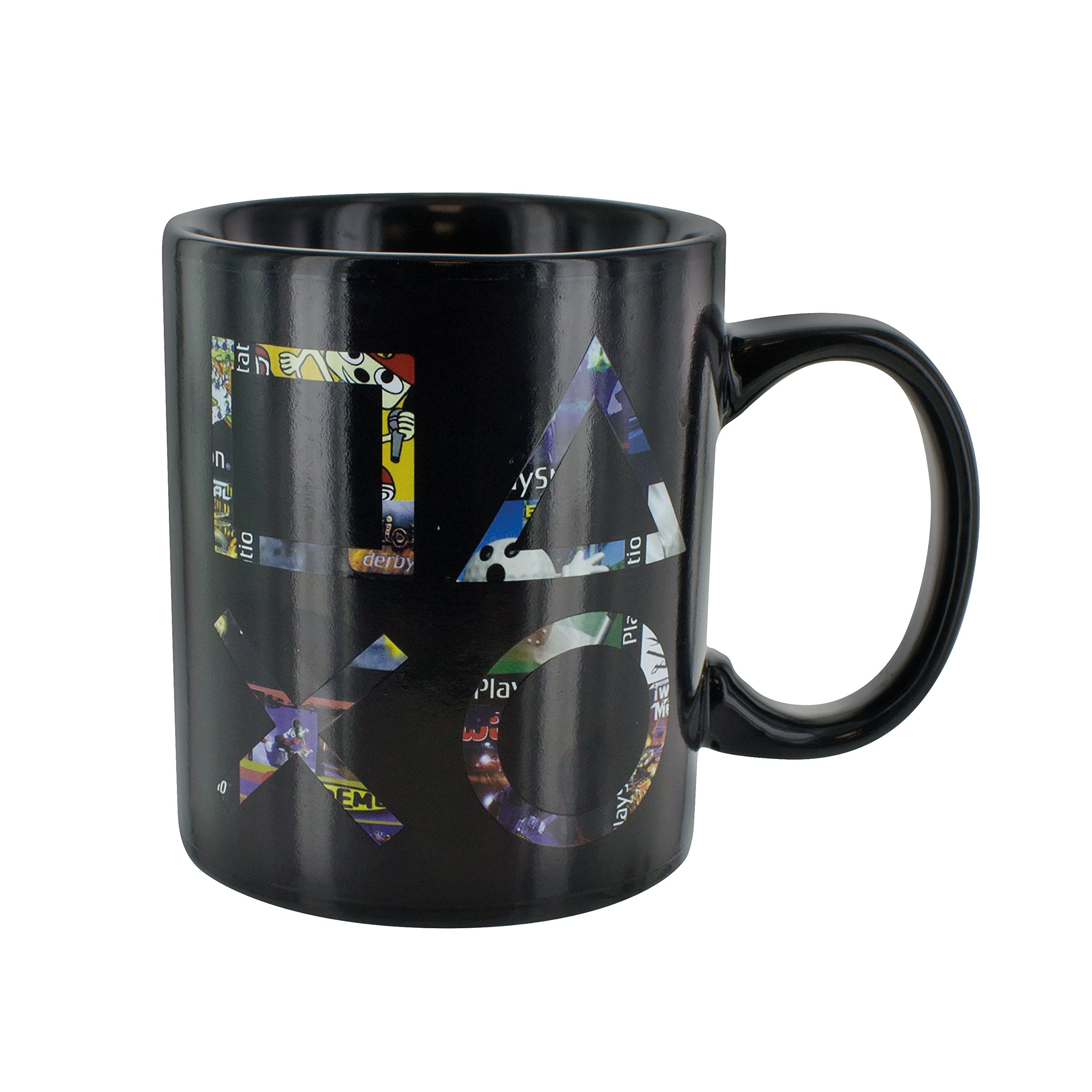 Paladone PlayStation Heat Change Mug | Sensitive To Hot Drinks | Colour & Design Changes When Hot | Magic Colour Changing Coffee