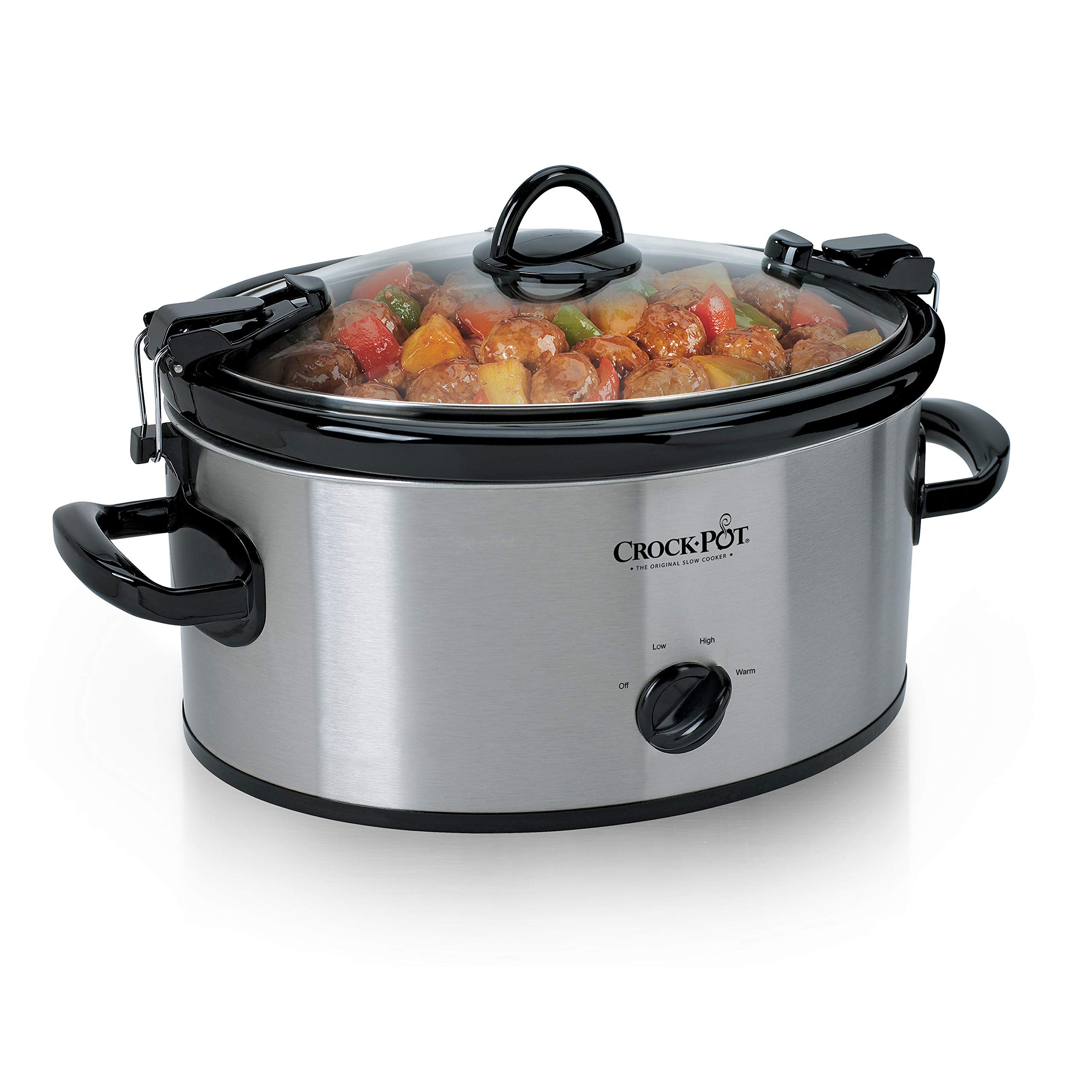 Crock-Pot Cook And Carry 6 Quart Manual Portable Slow Cooker And Food Warmer, Stainless (Sccpvl600-S)