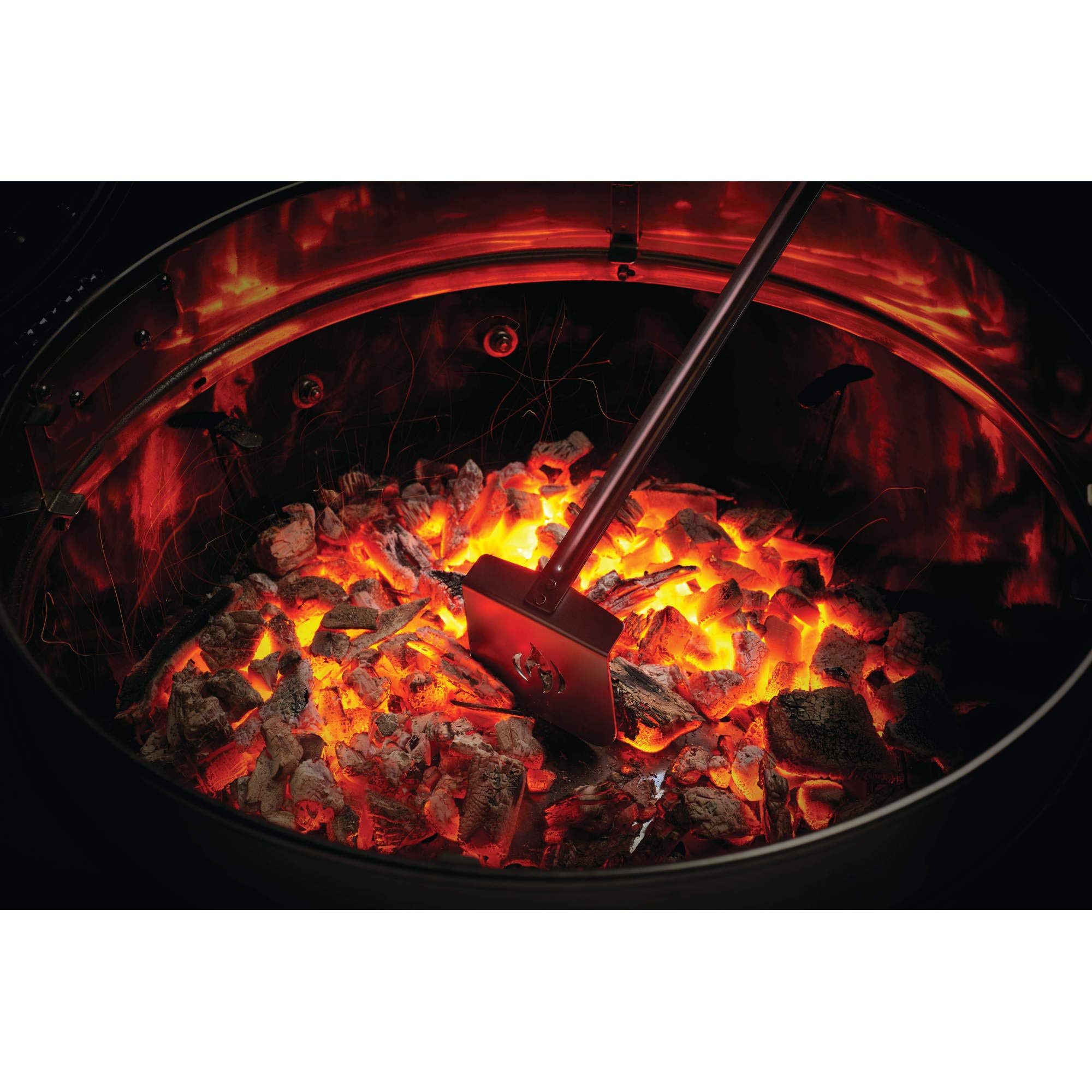 Napoleon Charcoal Rake And Tongs Charcoal Bbq Grill Accessory, Rake Charcoal, Lift Cooking Grids, Move Hot And Cold Charcoal And