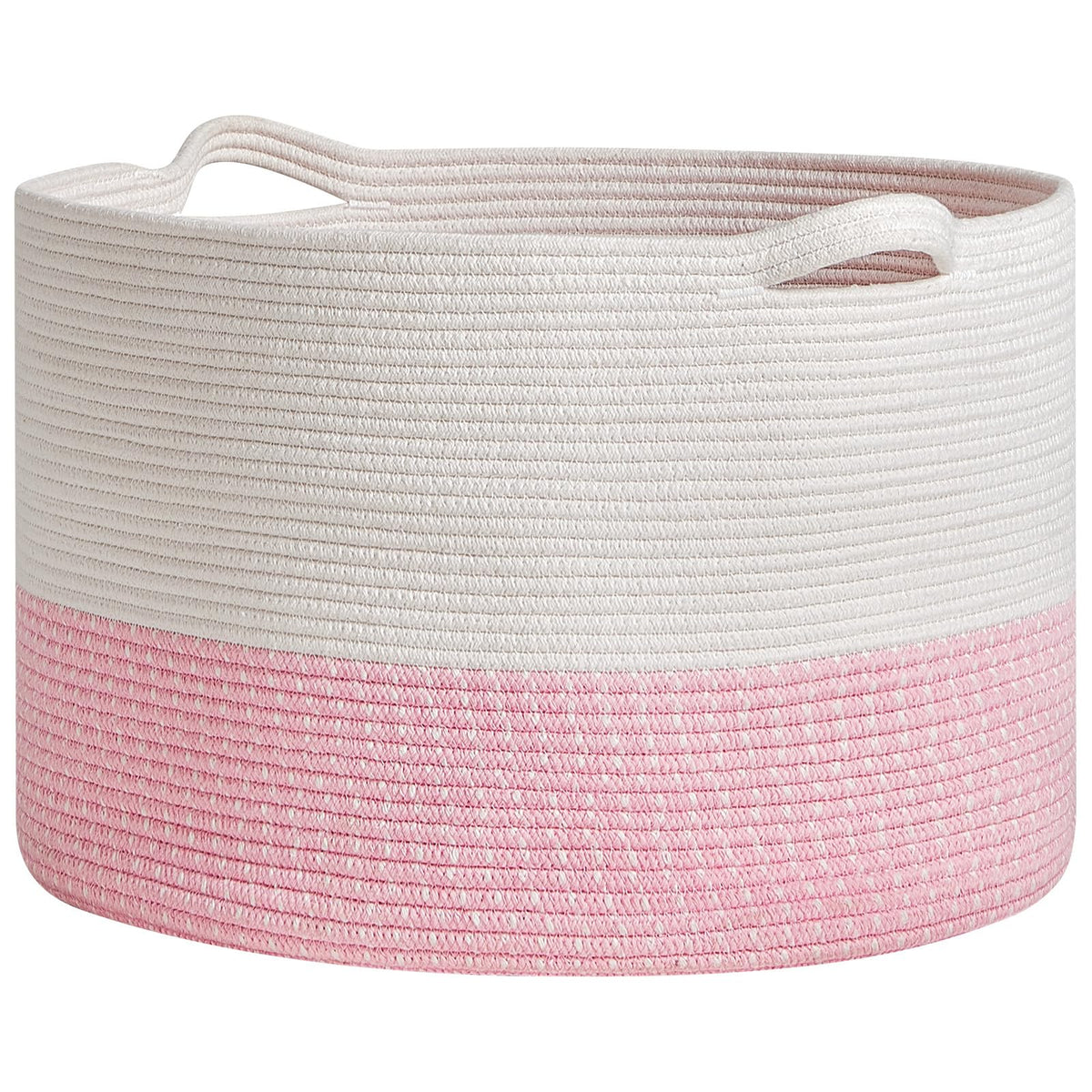 R Runka Extra Large Cotton Rope Basket 22'' X 14'' Toy Basket