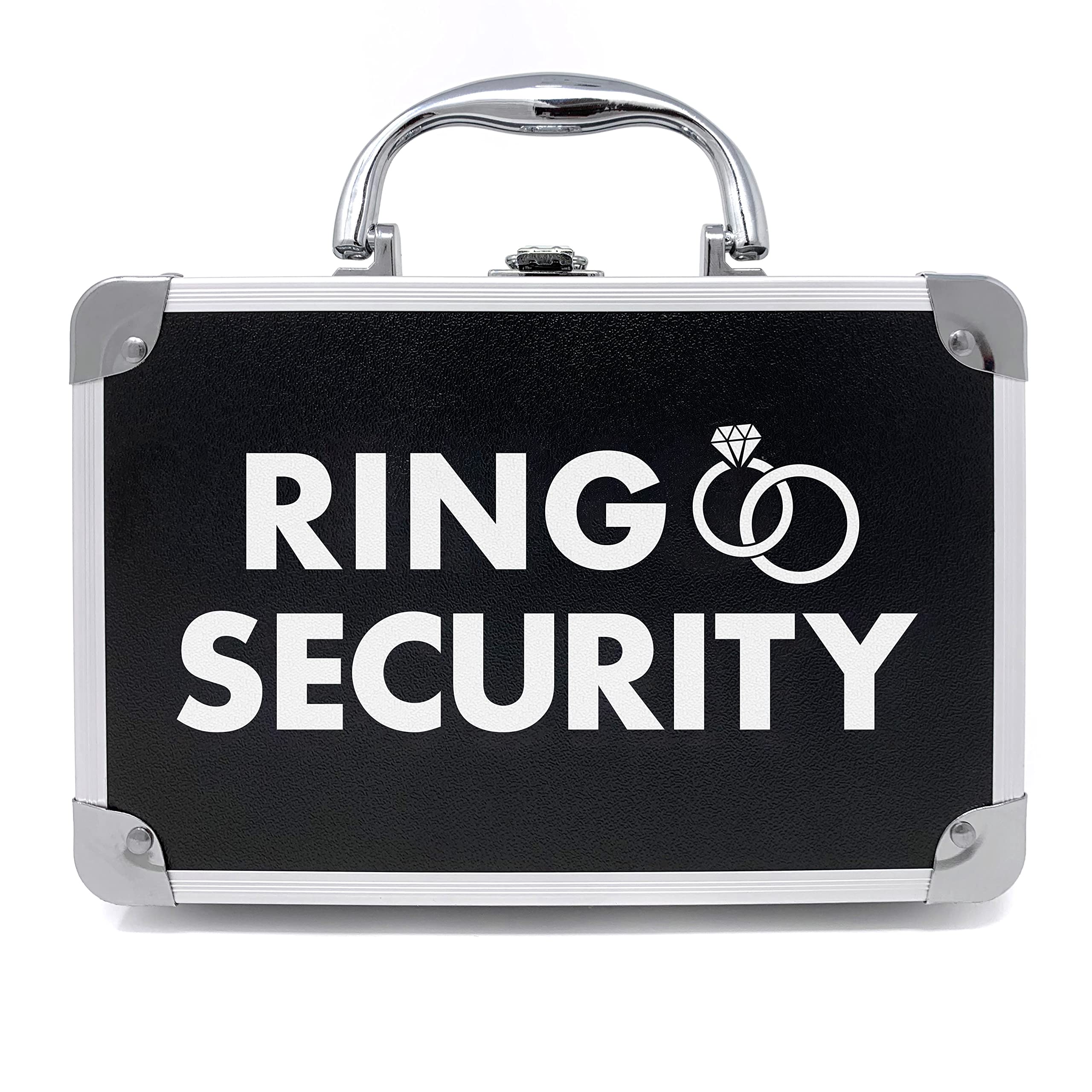 The Ring Legend Ring Security Ring Bearer Briefcase With Padded Slits To Hold Rings - Ring Bearer Gifts - Wedding Ring Security