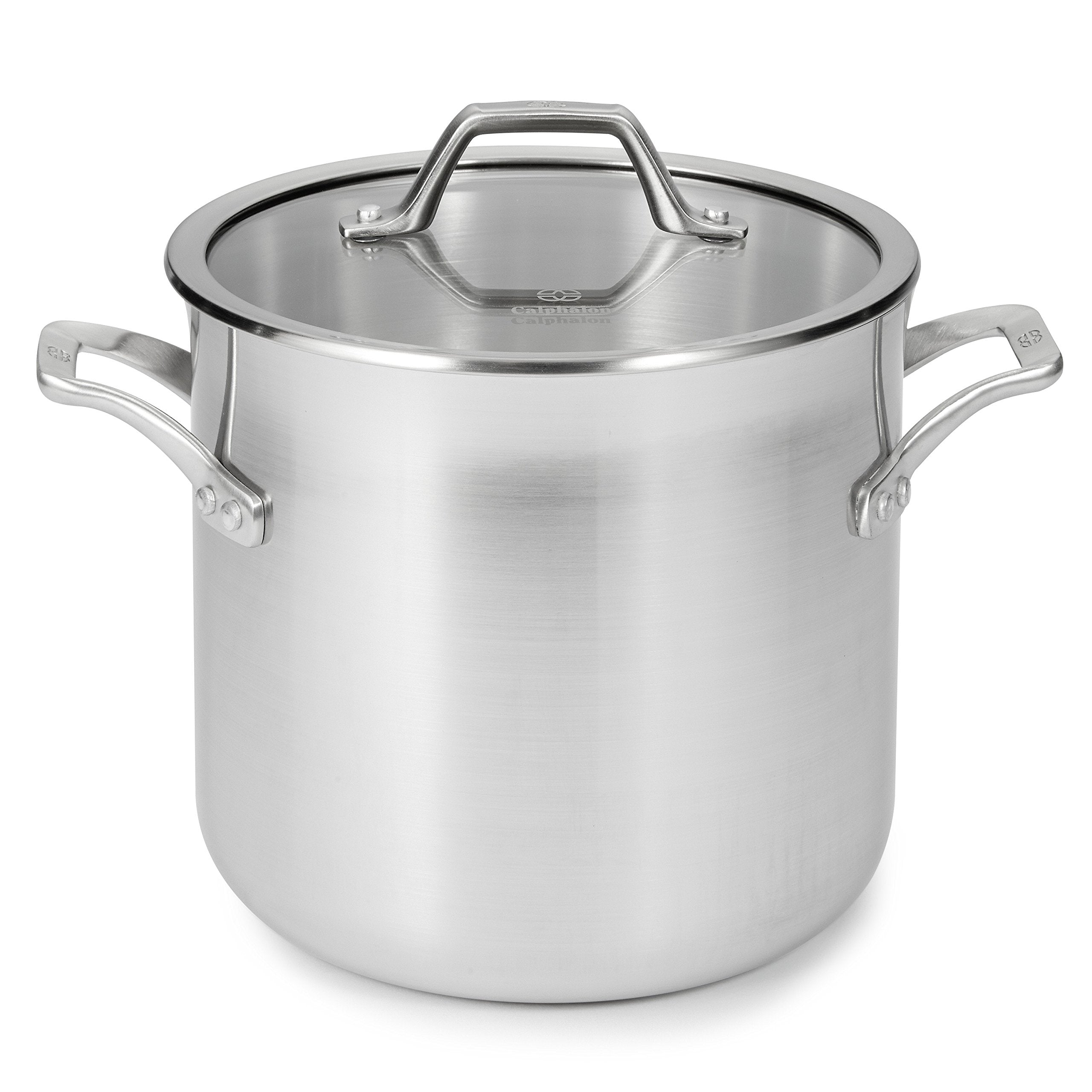 Calphalon 1833953 Accucore Stainless Steel Stock Pot With Cover, 8-Quart
