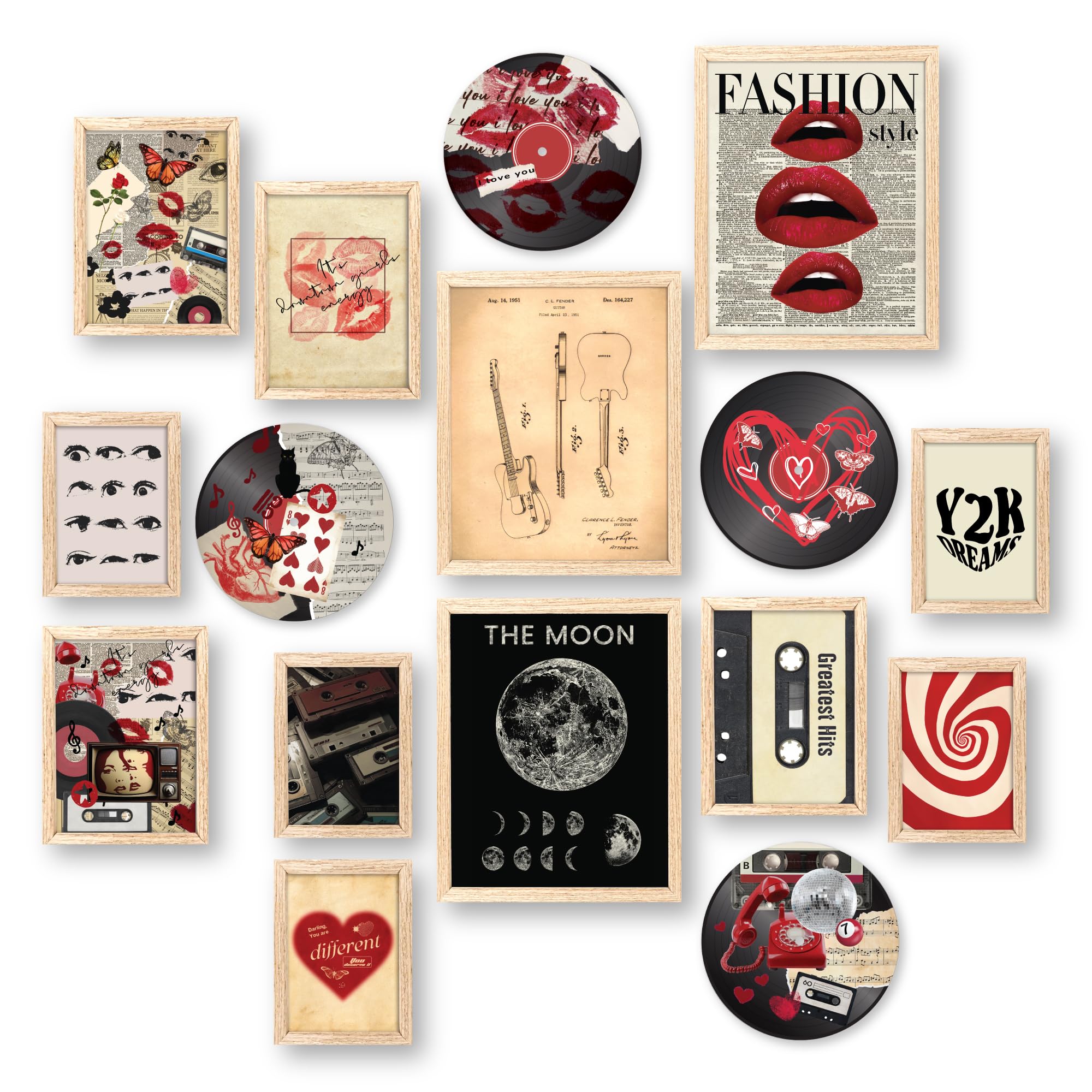 97 Decor Downtown Girl Room Decor Posters - Y2K Room Decor Aesthetic 2000S, Coquette Downtown Girl Art Prints, Retro Y2K Poster,