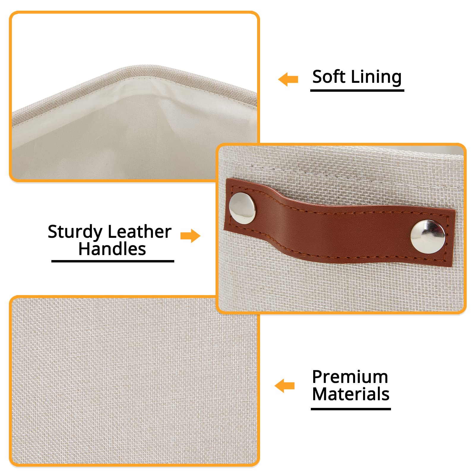 Dullemelo Small Storage Basket, Toilet Paper Basket Narrow Storage Bin For Bathroom, Bathroom Basket For Organizing With Leather