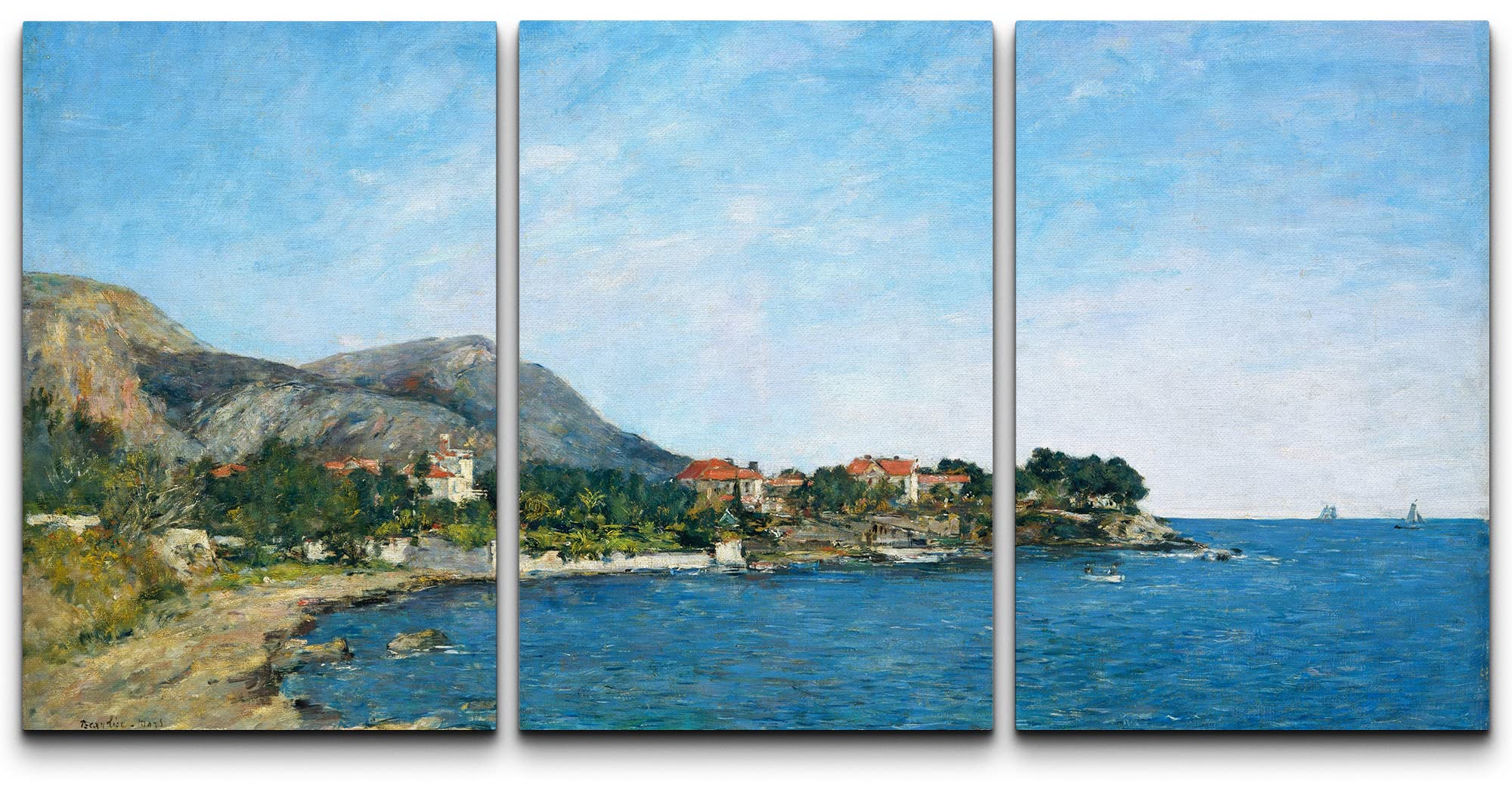 Wall26 Canvas Print Wall Art Set The Bay Of Fourmis By Eugene Boudin Cultural Historic Oil Painting Fine Art Reproduction Scenic