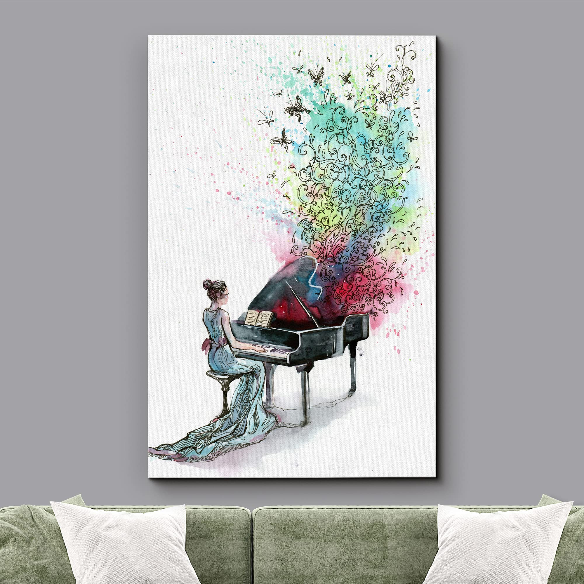 Wall26 Canvas Prints Wall Art - Grand Piano Music - 12''X18''