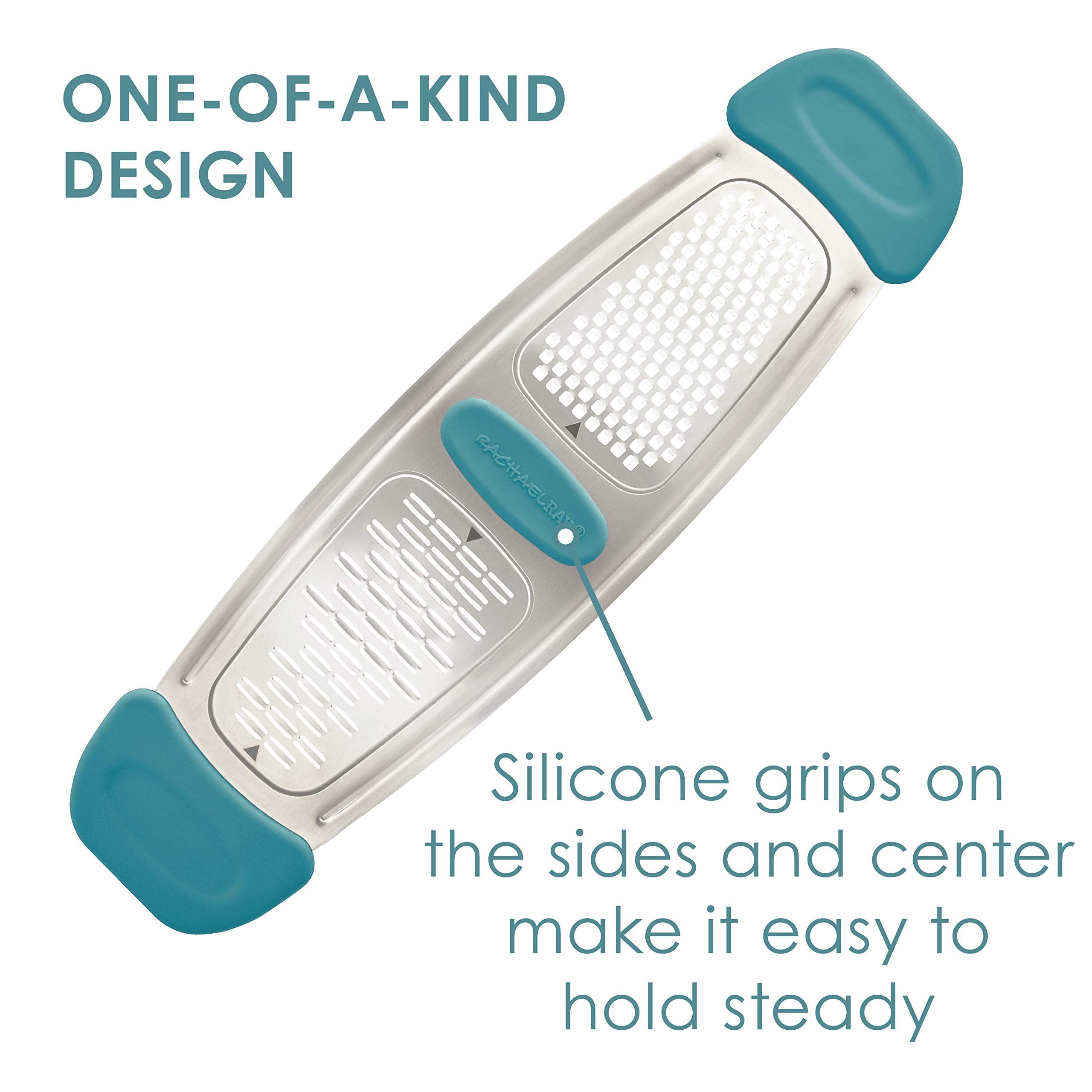 Rachael Ray 47901 Multi Stainless Steel Grater, Agave Blue,Small