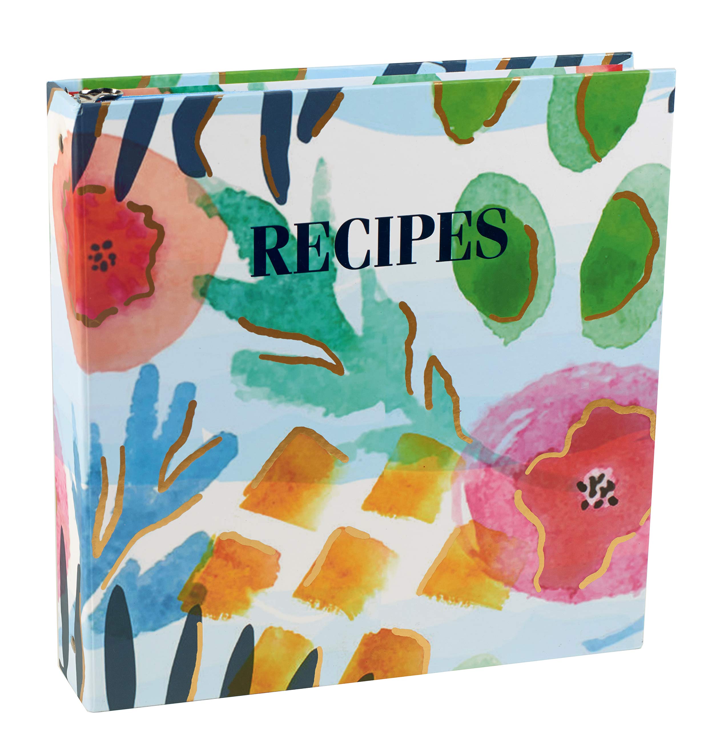 Recipe Binder with Dividers and Labels - Recipe Cookbook Binder for Full Size Recipes, Recipe Cards, Recipe Clippings - 3-Ring F