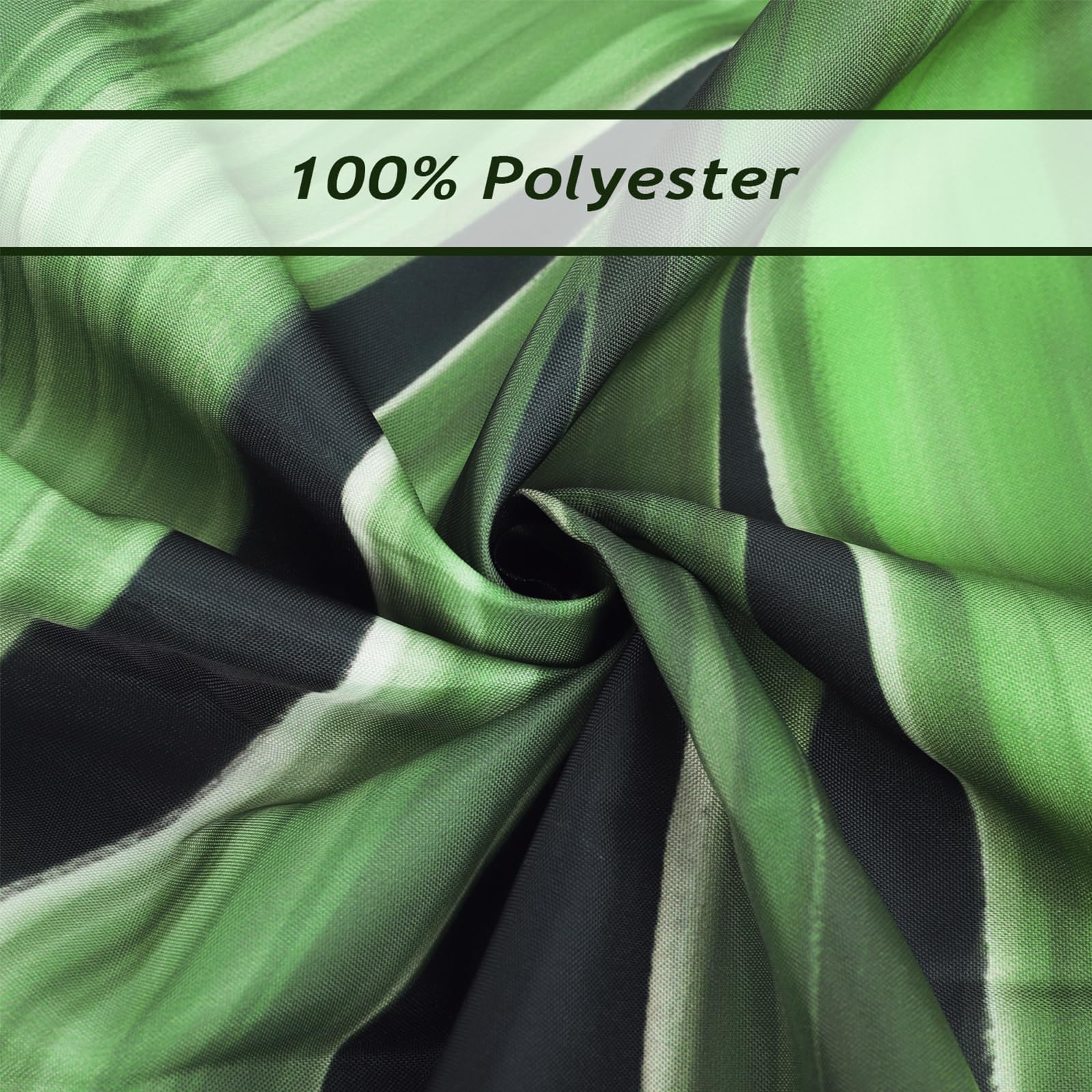 Bonhause Tropical Leaves Shower Curtain, Jungle Nature Theme Dark Green Palm Leaf Monstera Plant Bathroom Curtain 72X72 Inch Pol