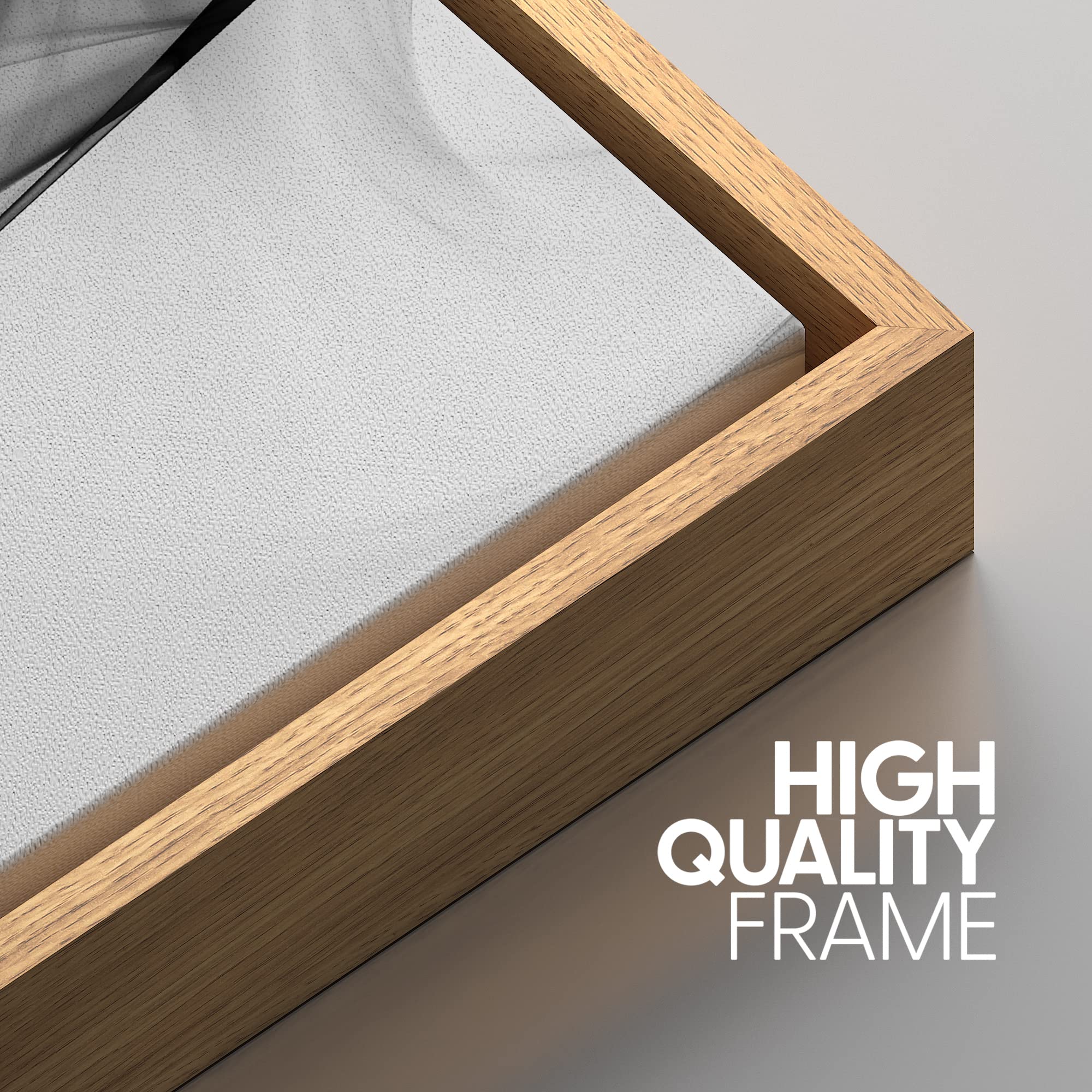 Signwin Framed Canvas Print Wall Art Set 3D Geometric Smoke Wave Landscape Abstract Shapes Illustrations Modern Art Decorative N