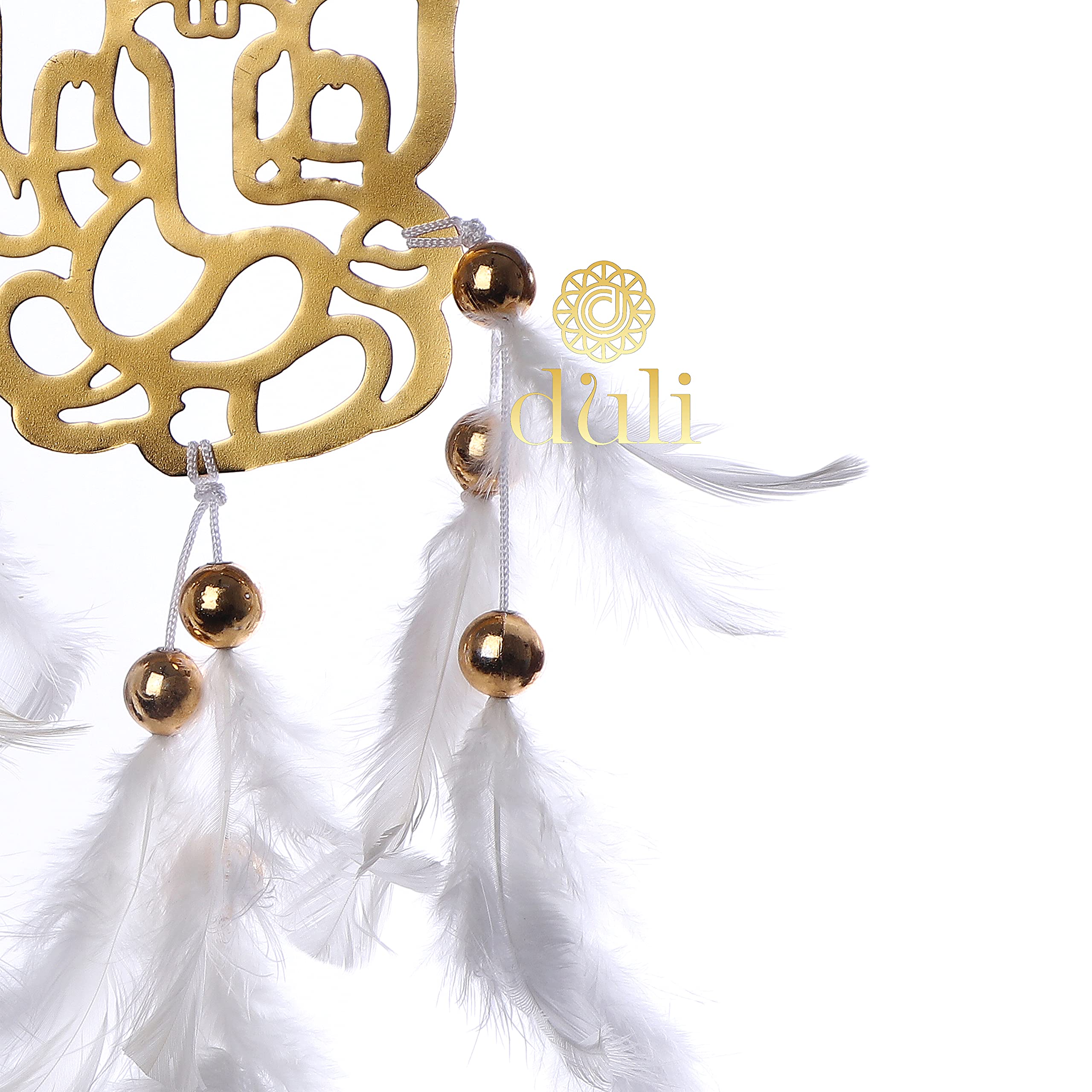 DULI Divine Handmade Dreamcatcher Ganesh Dreamcatcher for Car Hanging, Bedrooms, Office Balcony Outdoors Garden or Wall Decor (W