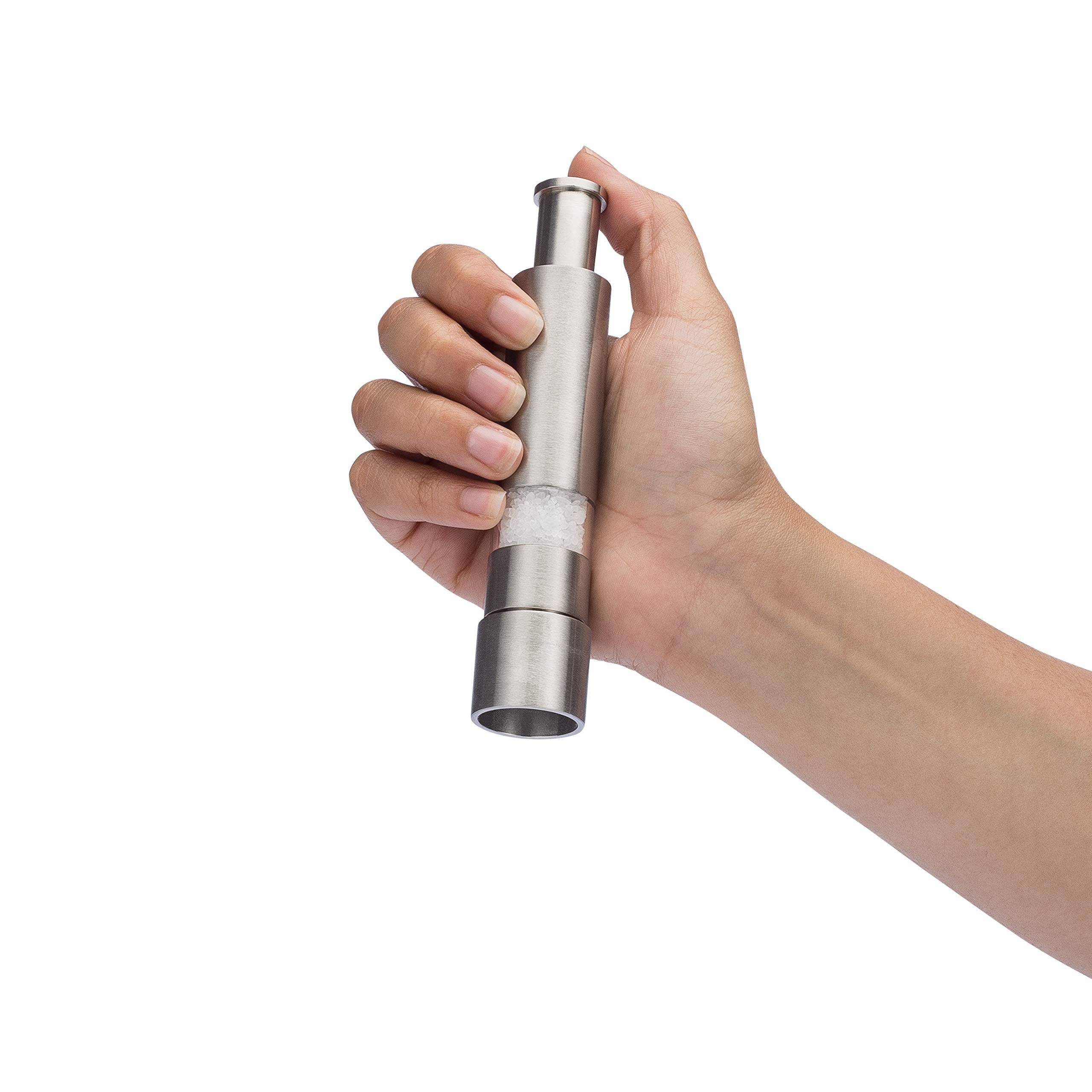 Grind Gourmet Original Pump & Grind Cooking Gadgets, Salt And Pepper Grinder Set Or Singles, Buy 1, Buy 2 Or More, Solid Stainle