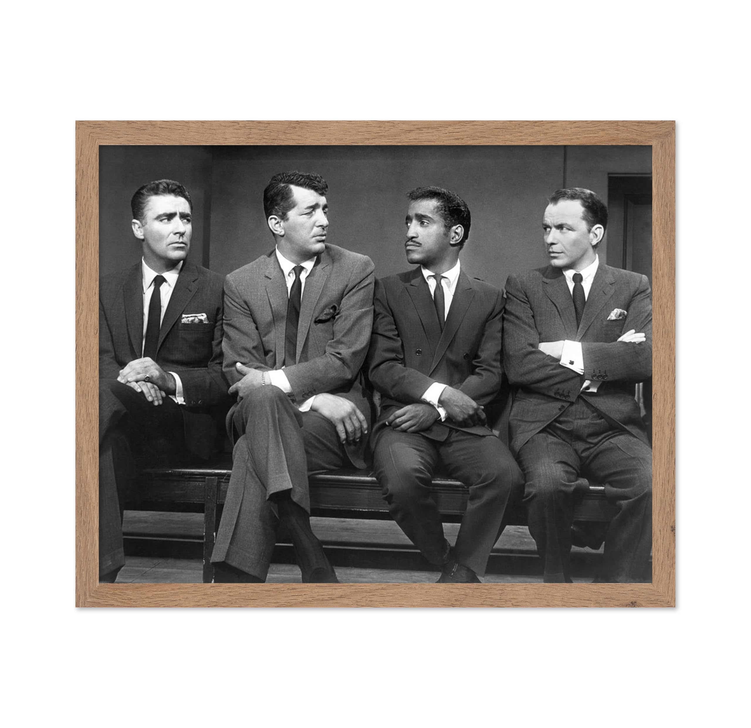 Poster Master The Rat Pack Poster - Gentlemen in Suits Print - Photography Art - Black & White Art - Fashion Art - Friendship Ar
