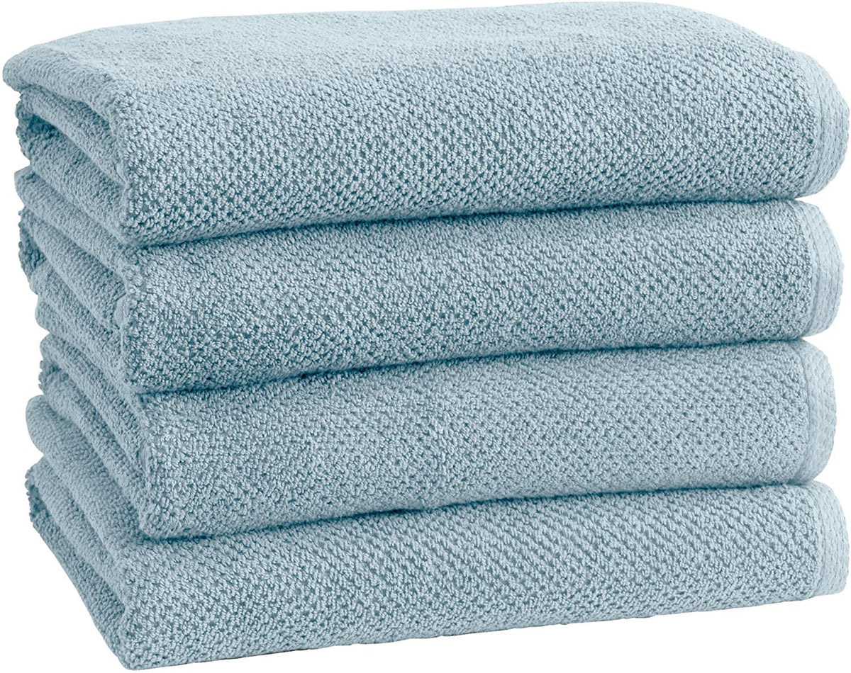 Simpli-Magic 79456 Popcorn Textured Bath Towels, 4 Pack, Blue